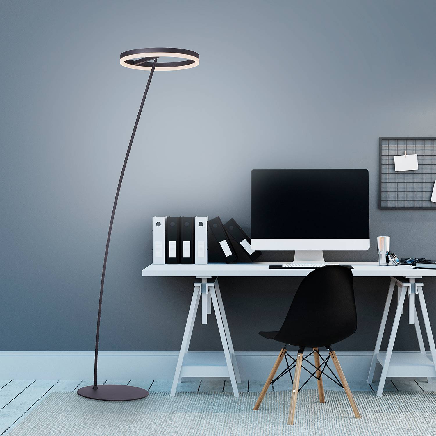 LED-Stehleuchte Titus Acrylglas Eisen