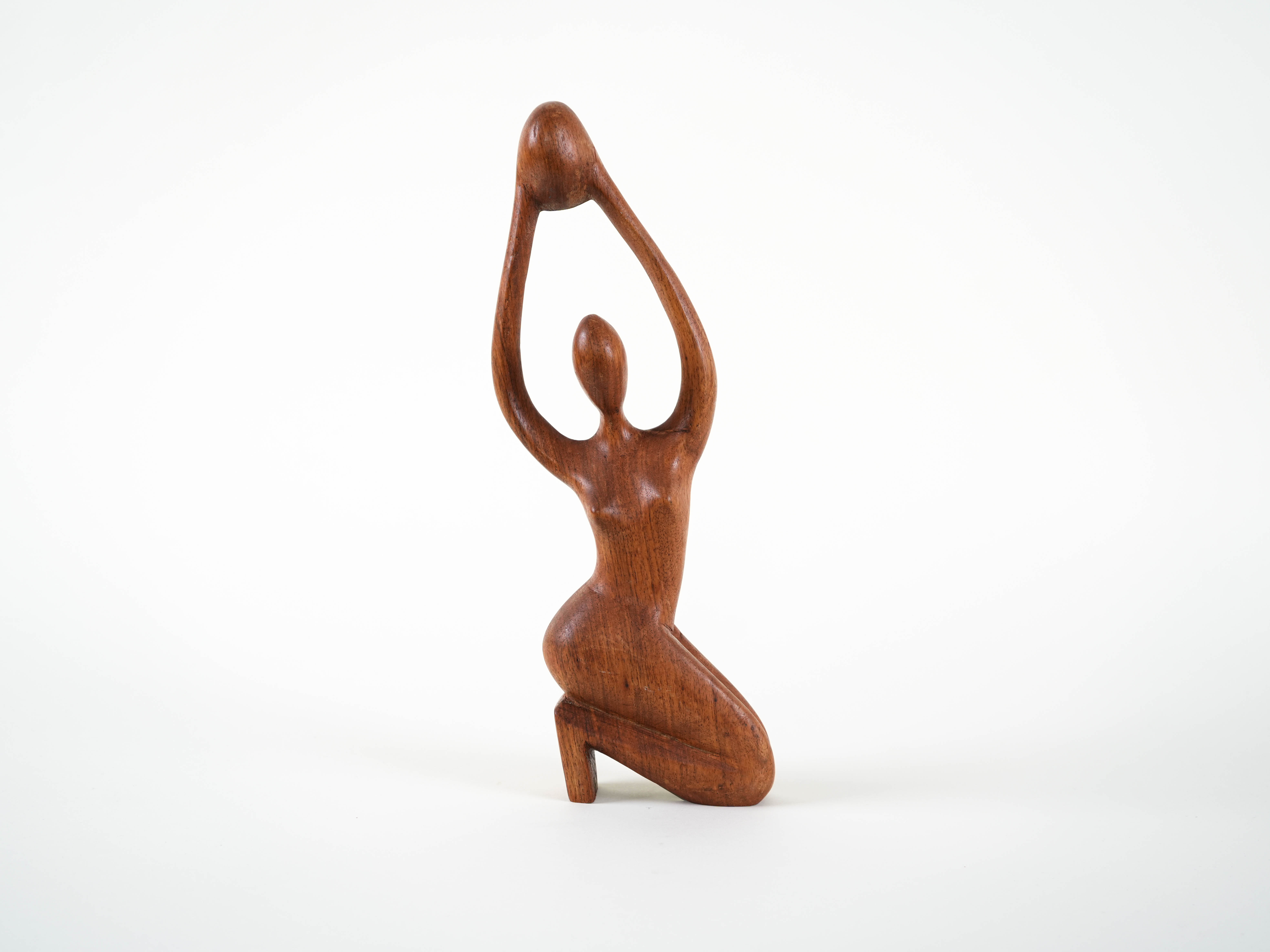 Sculpture Woman Teak 1970s