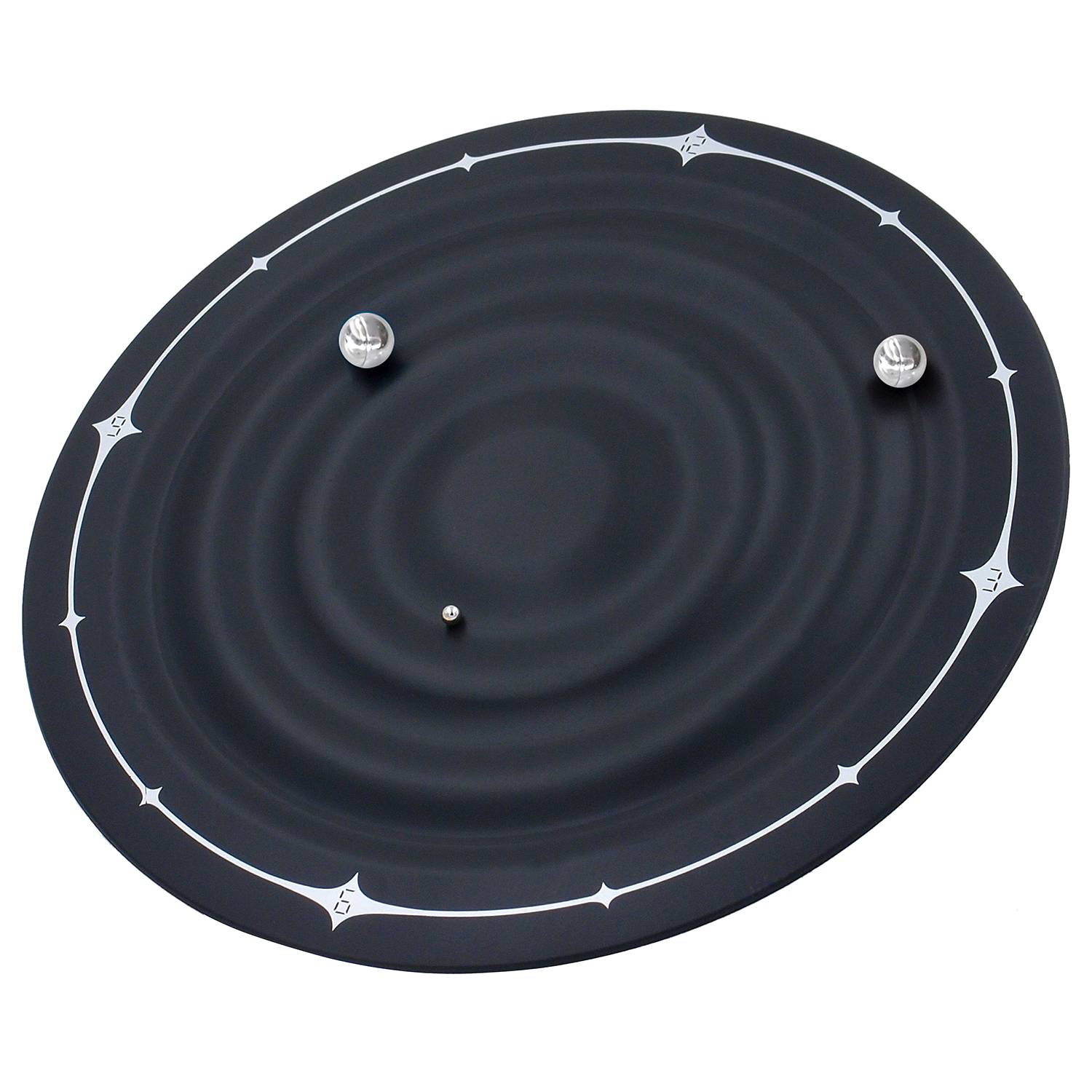 Wanduhr WT 7350 Galaxy Clock Kunststoff Schwarz