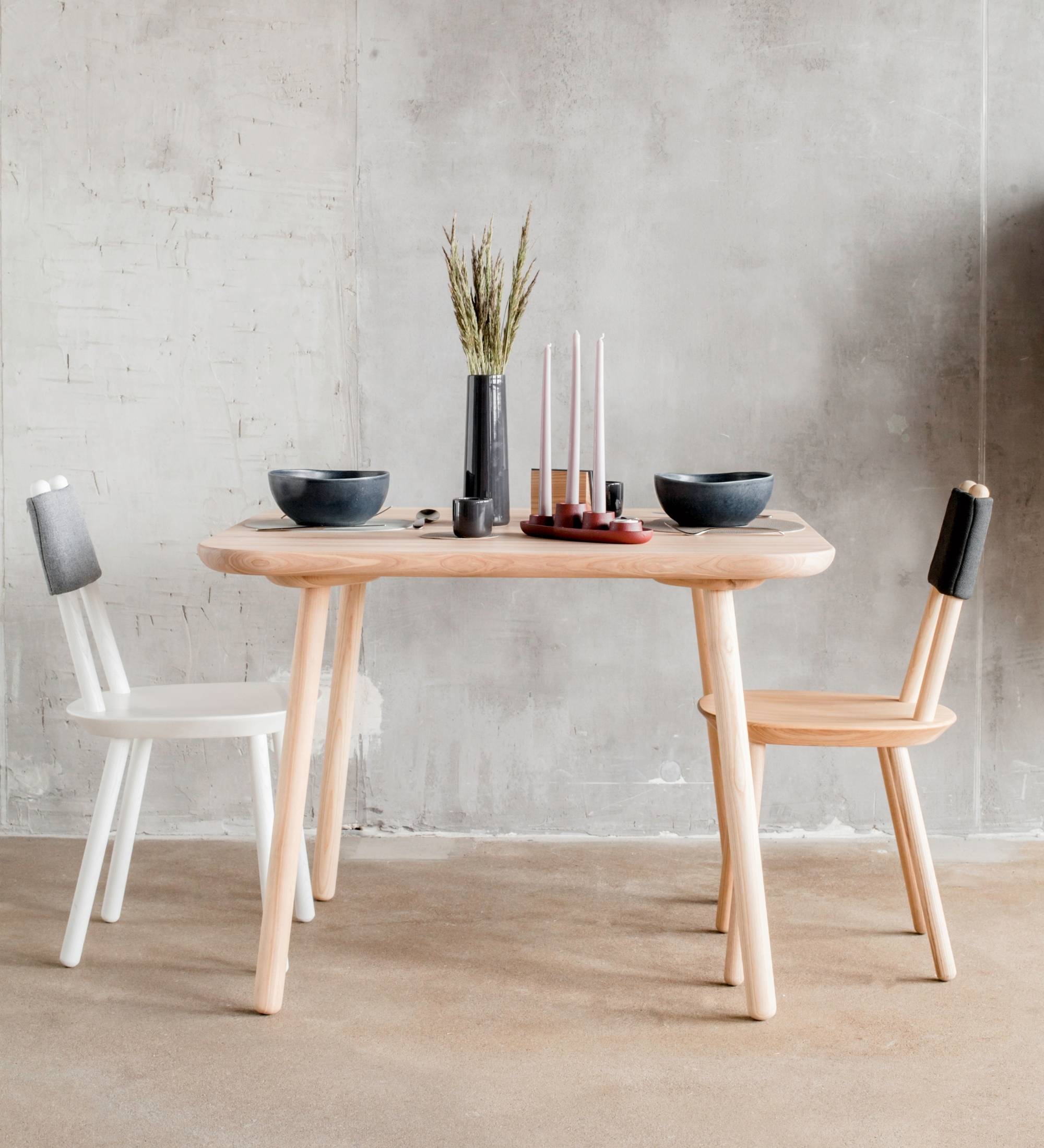 Naive Chair Ash Wood White