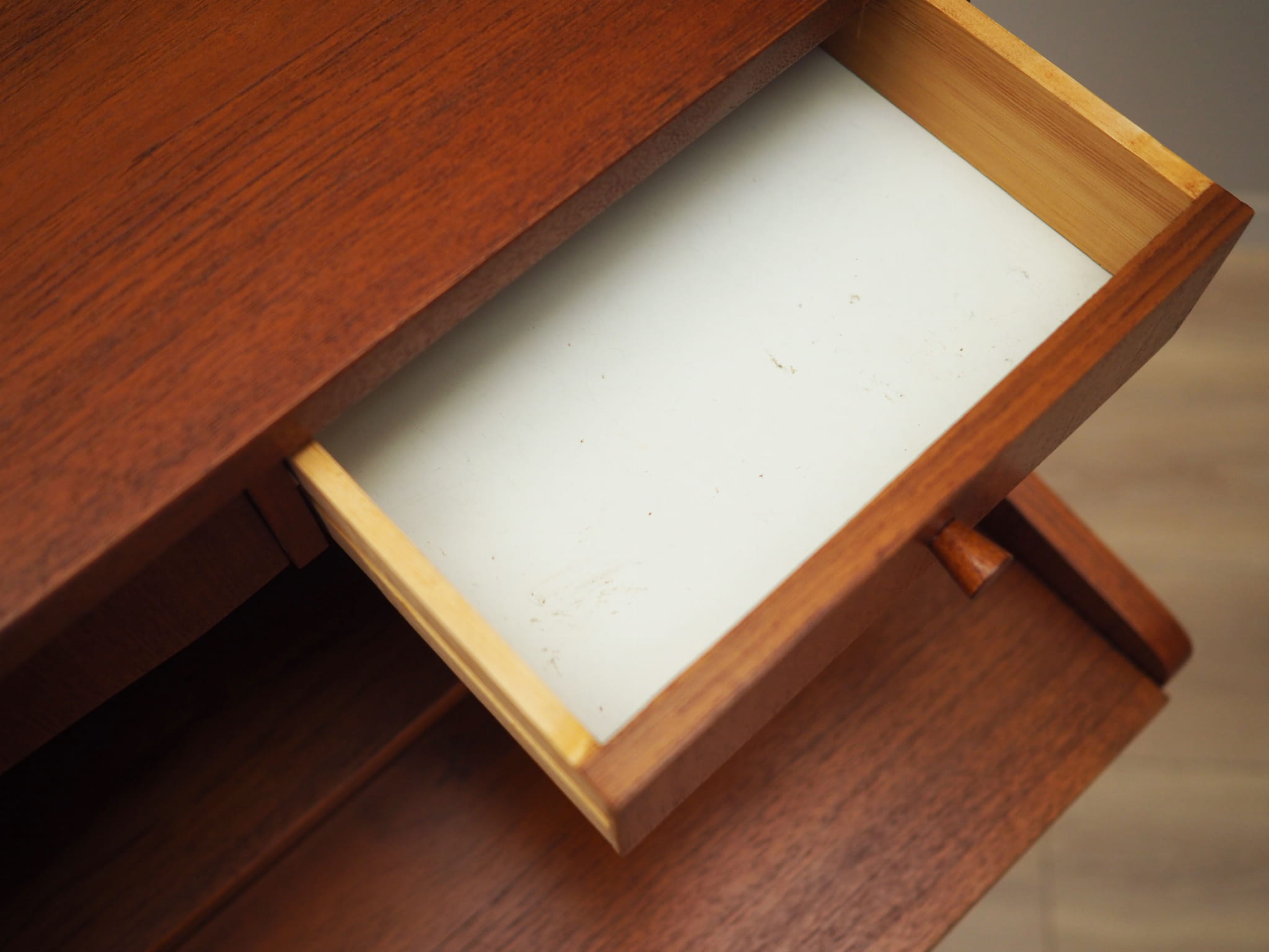 Vintage Secretary Teak Brown 1970s