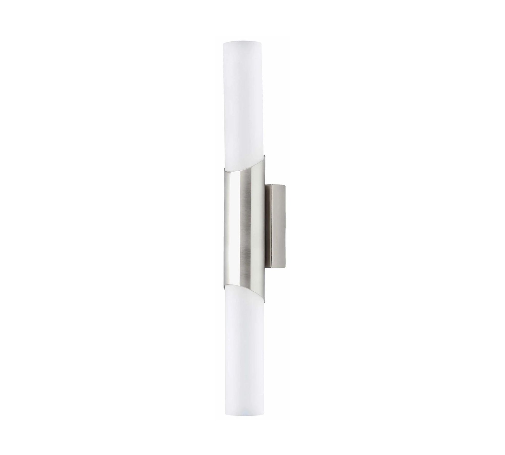 Wandlampe 2-flammig Milchglas Metall
