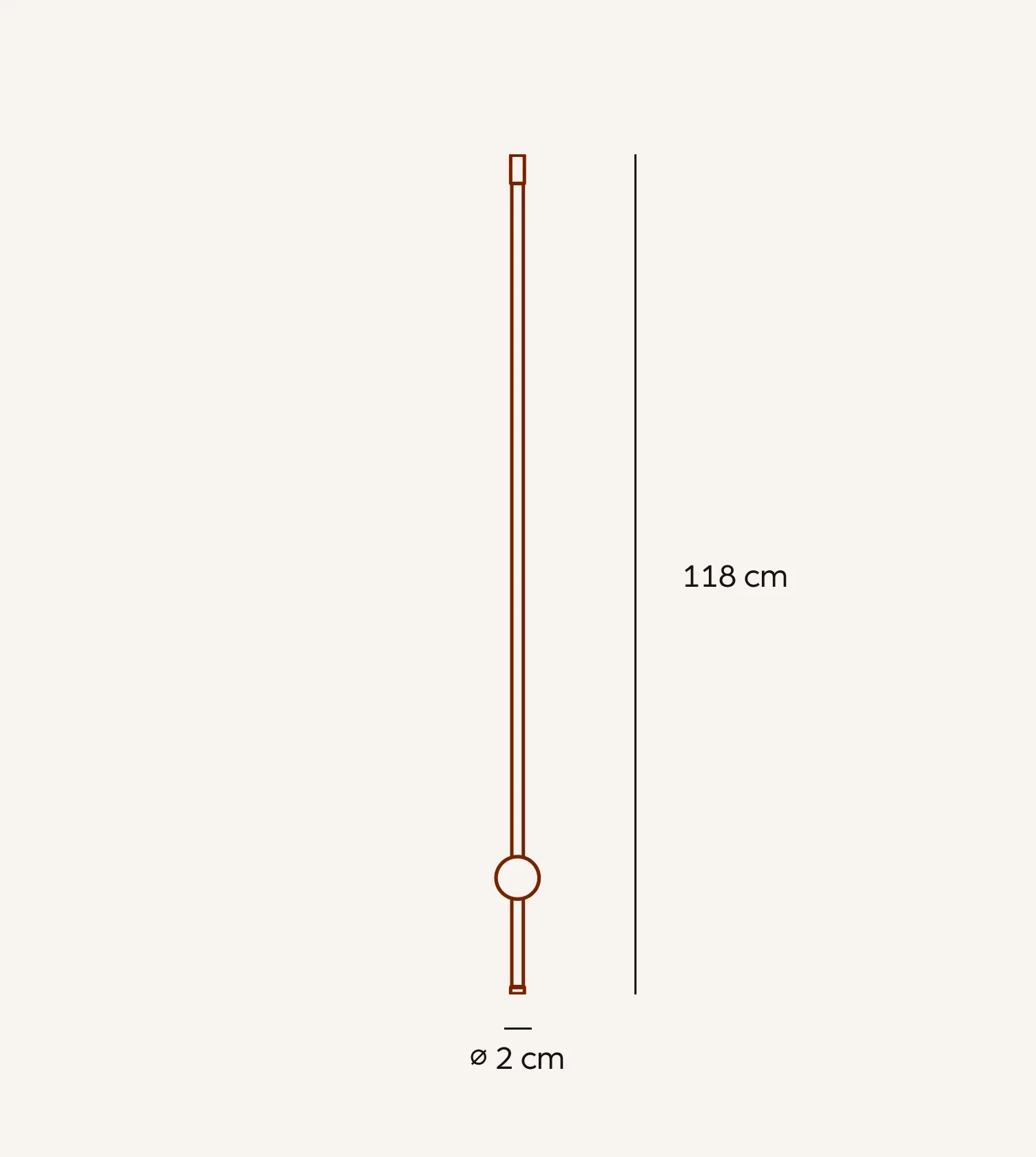 Dimmable LED Wall Lamp PERSEIS Groß Standard Black