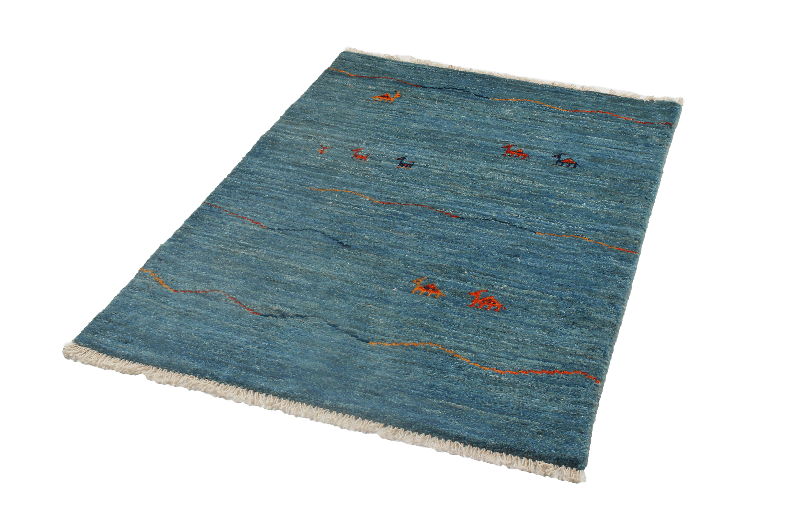 Gabbeh Sonnat Teppich Blau