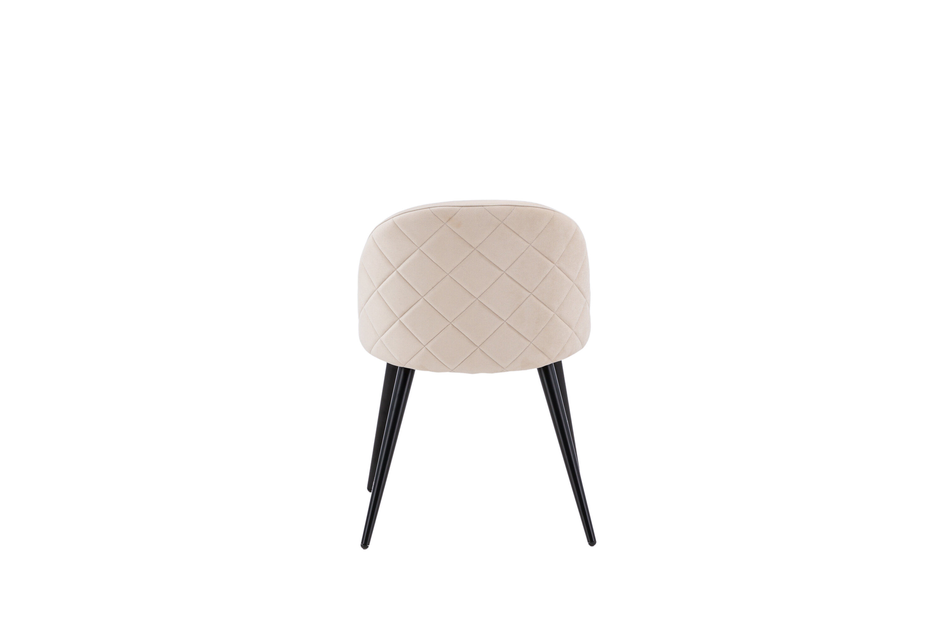 2x Velvet Stitches Stuhl-Set Samt Beige