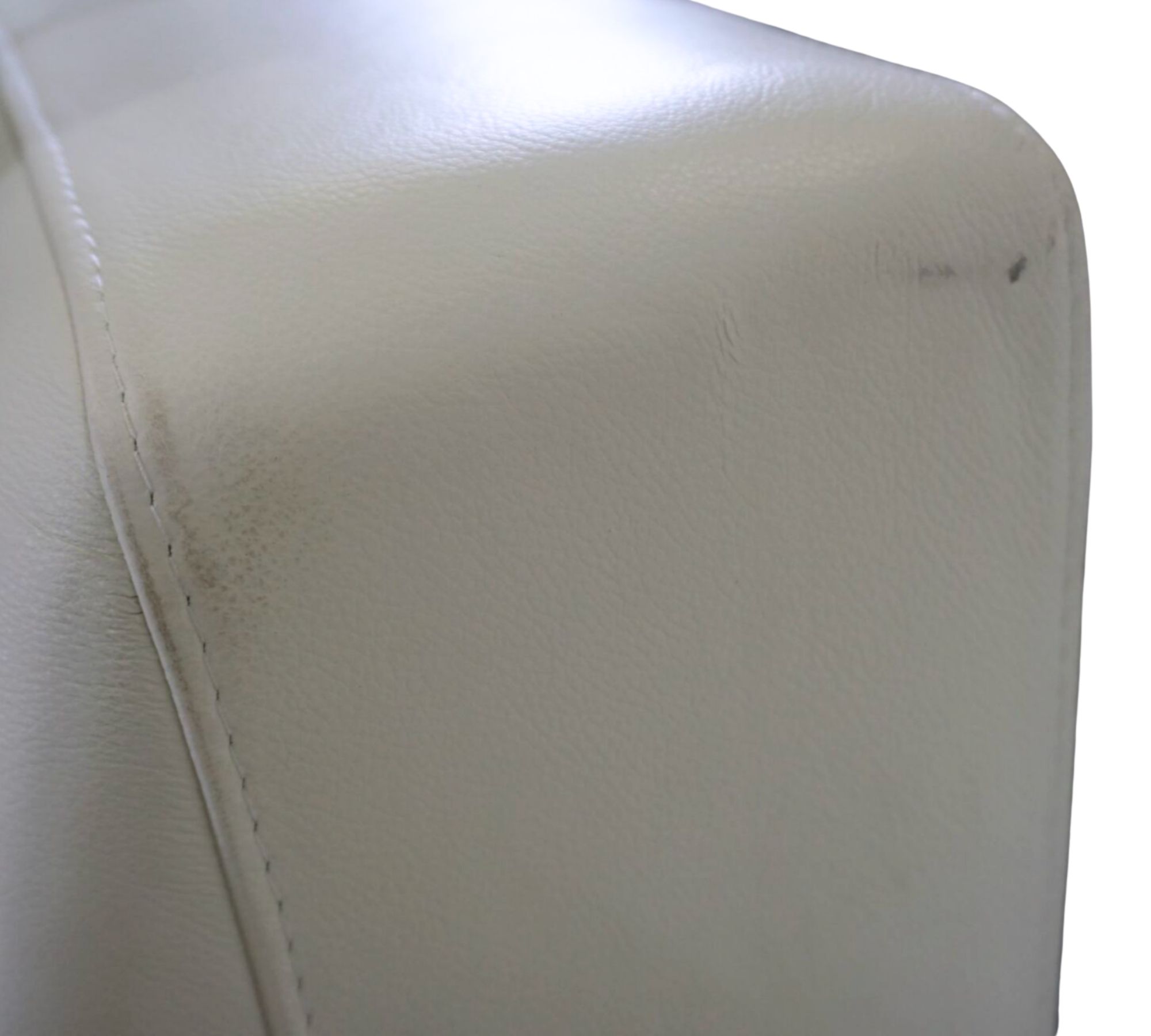 Bergamo Ecksofa Salto-Leder 096 Schneeweiß