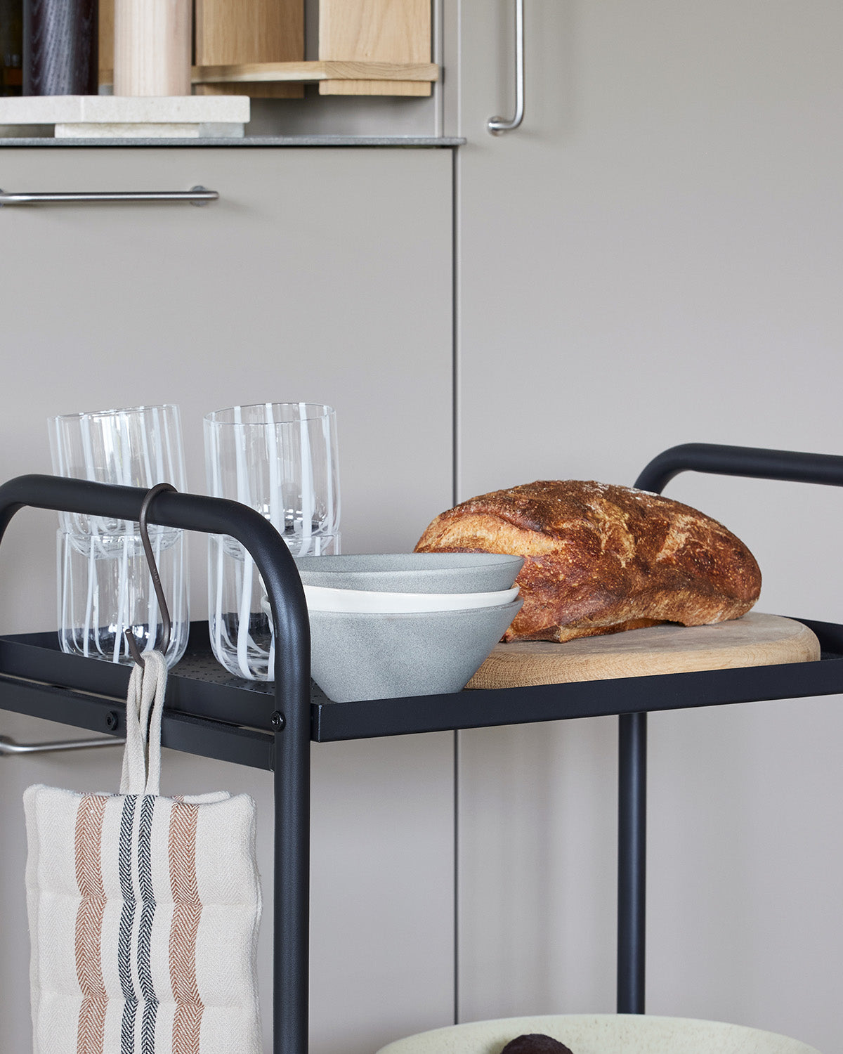 Yuka Schale Terrakotta Grau