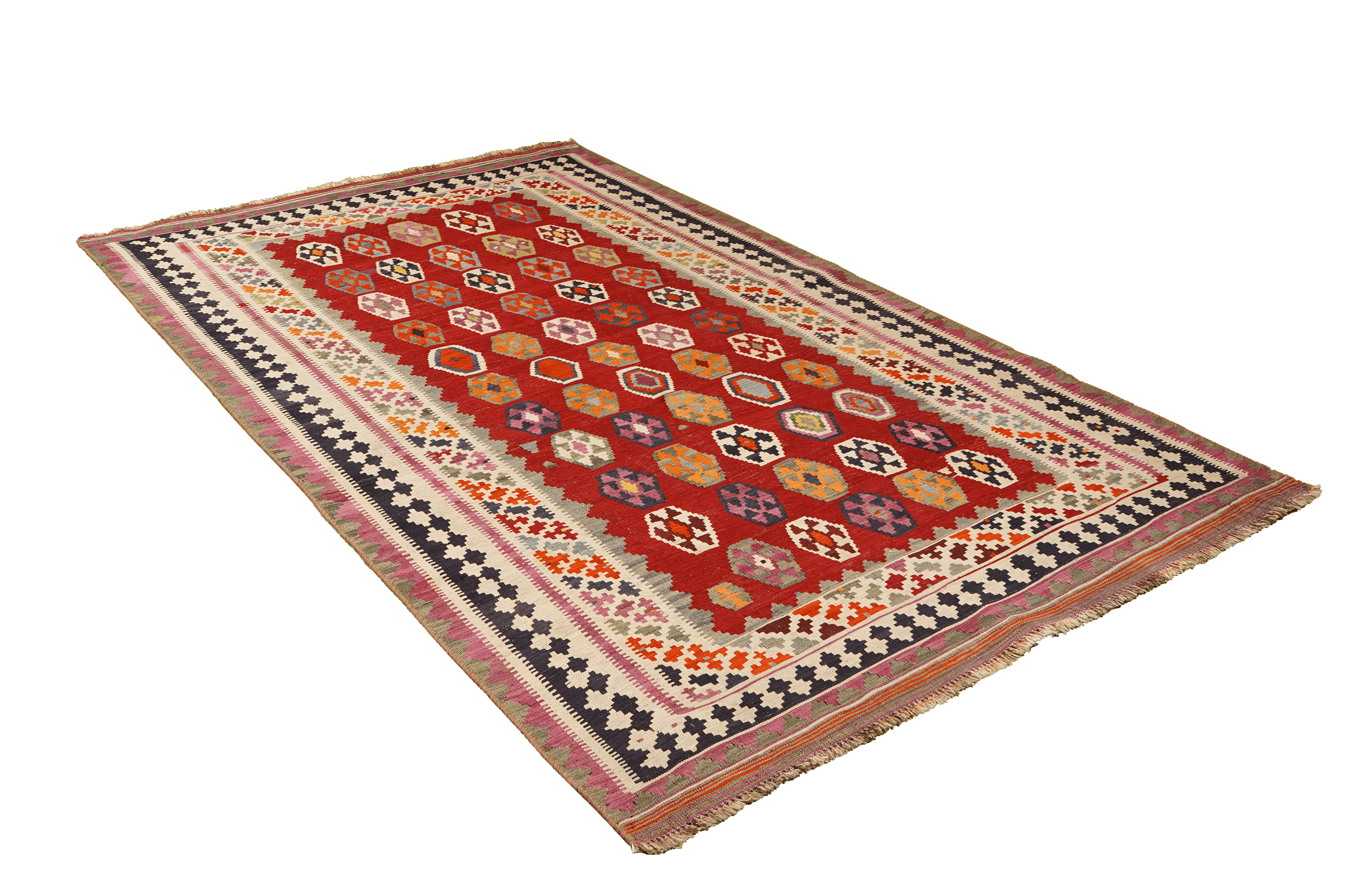Kilim Gashgai Teppich Braun