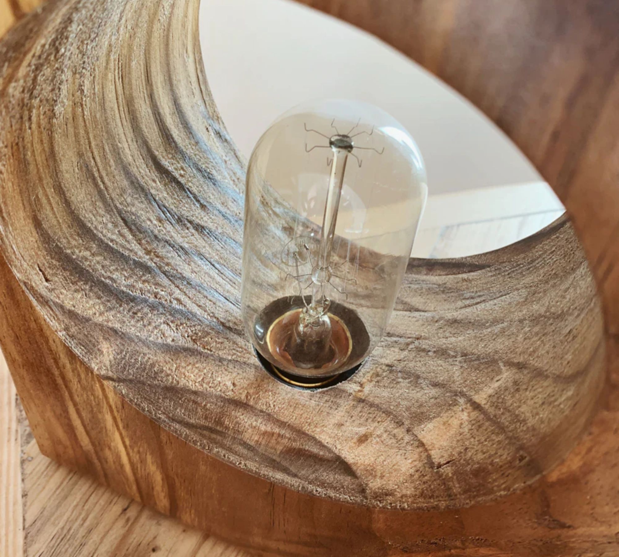 Altholz Lampen / Hängelampe aus Holz - Vintage-Holz