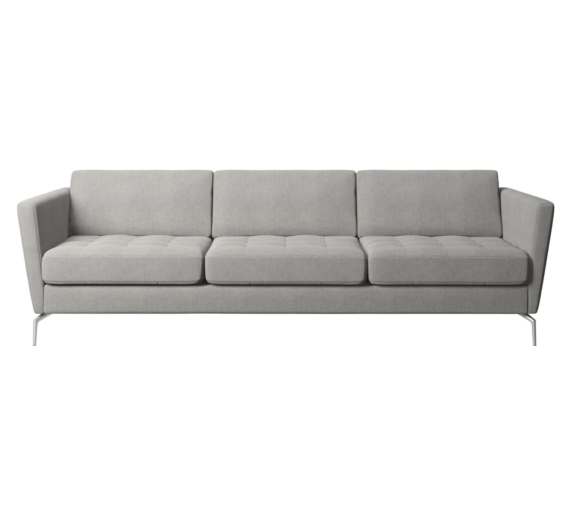 Osaka Sofa 3-Sitzer Lux Felt-Stoff Hellgrau