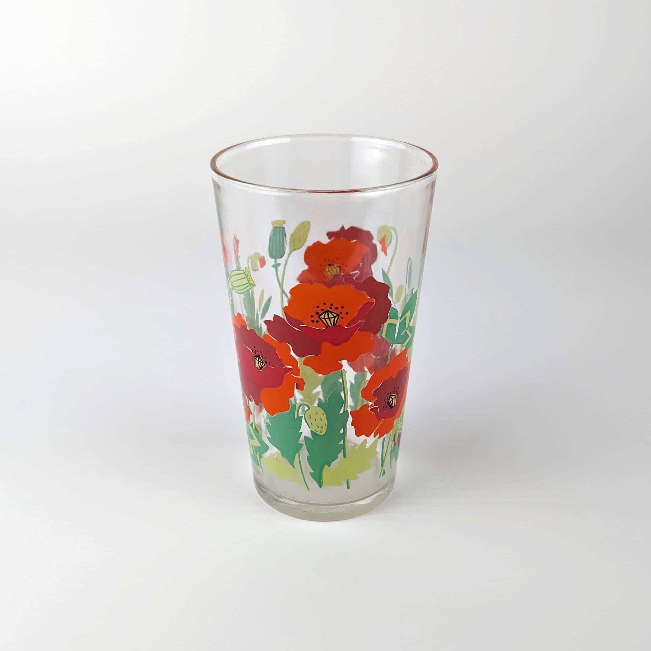 4x Vintage Wasserglas 1980er Jahre