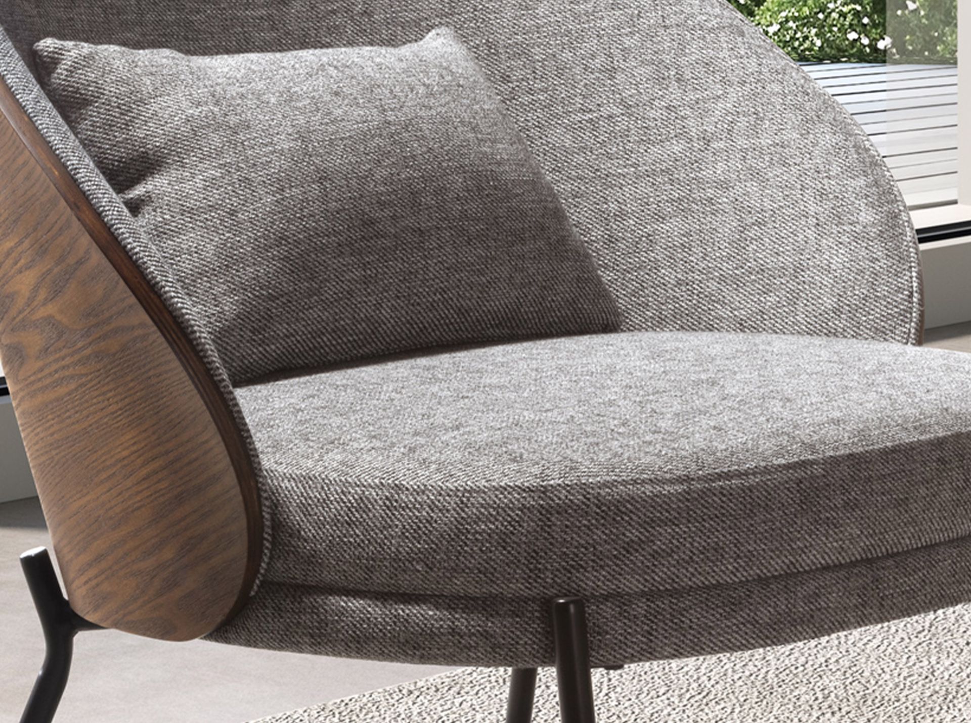 Armchair Textile Grey
