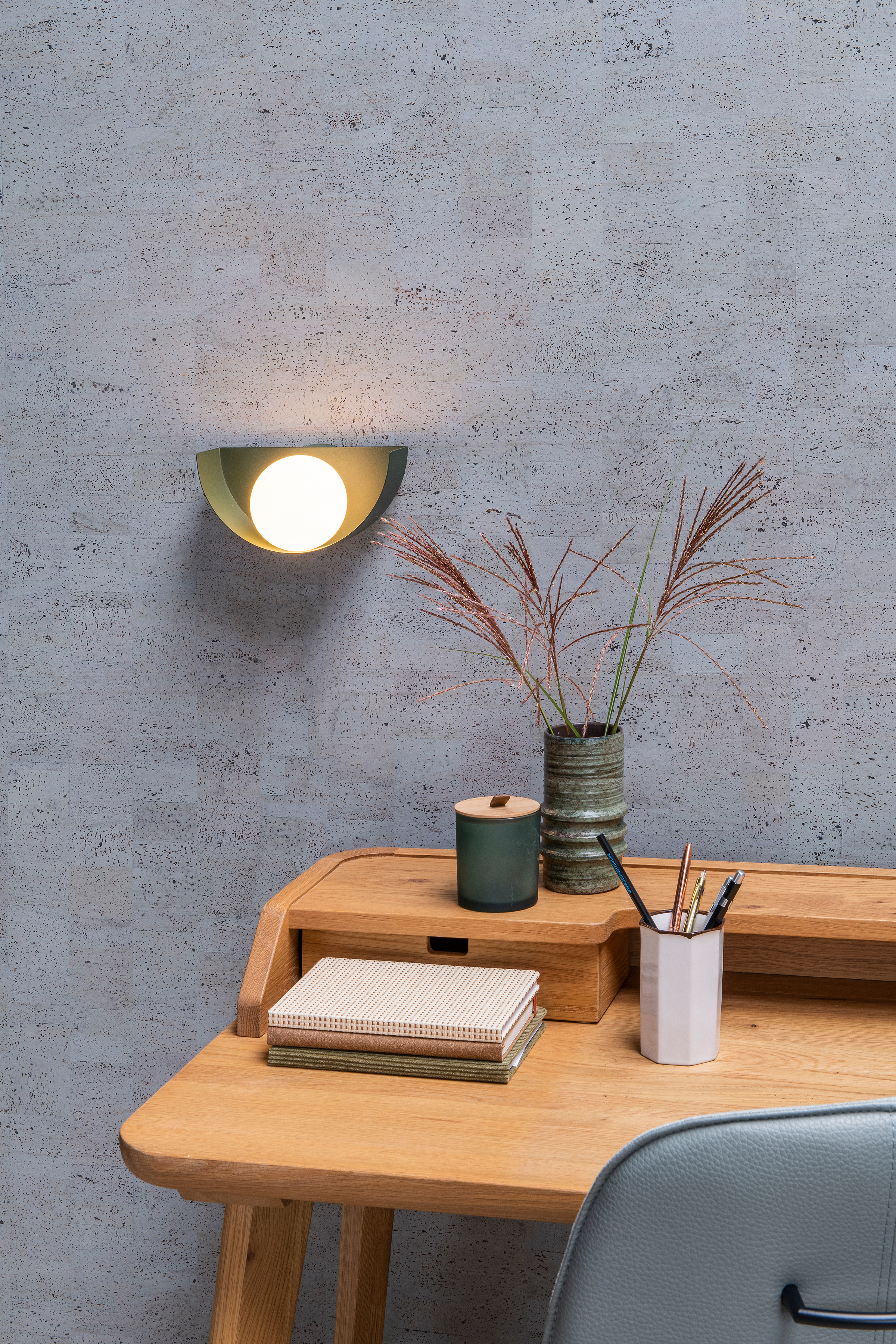 Benni Wall Lamp Steel Green