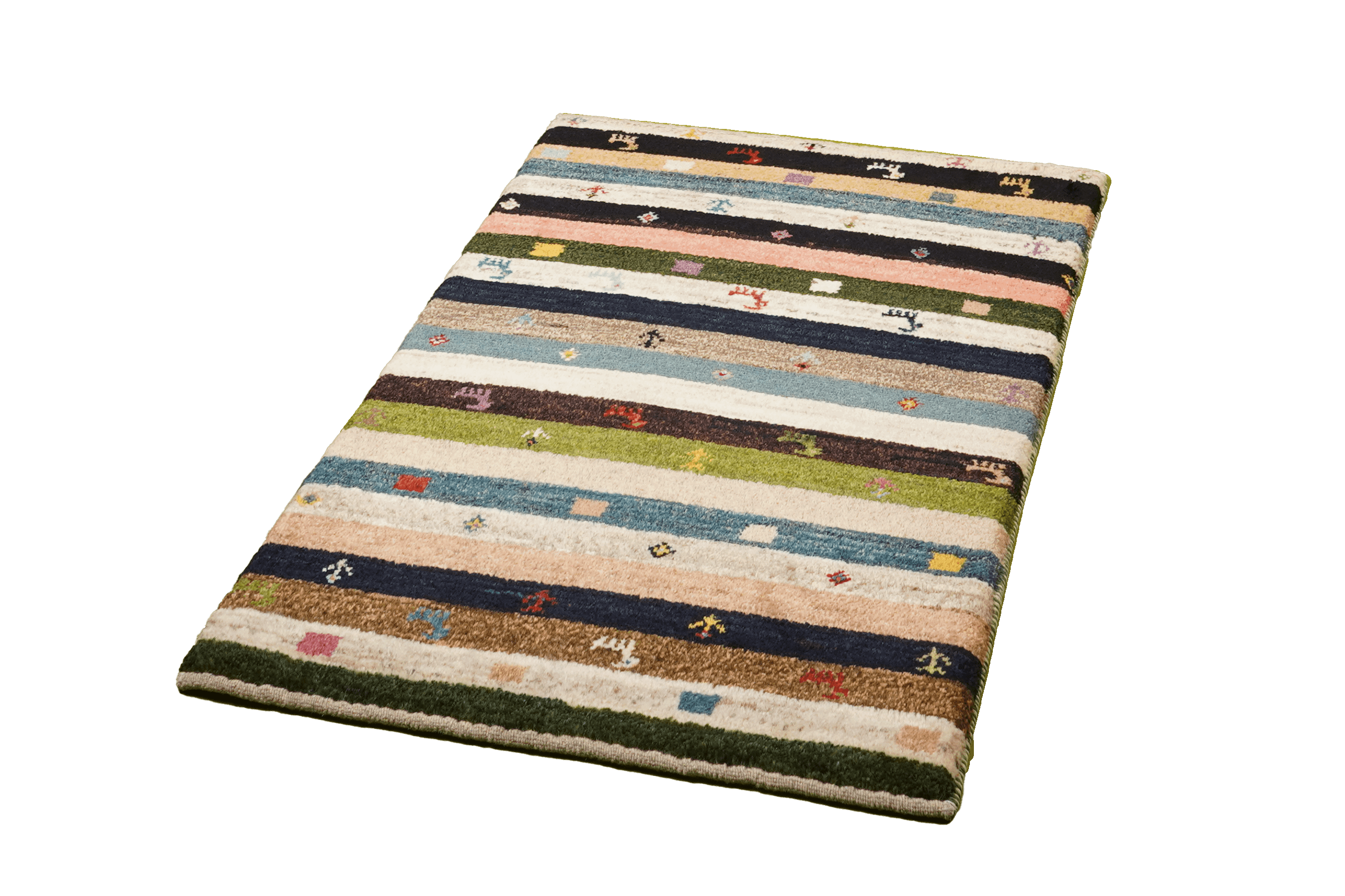 Gabbeh Teppich Wolle Mehrfarbig