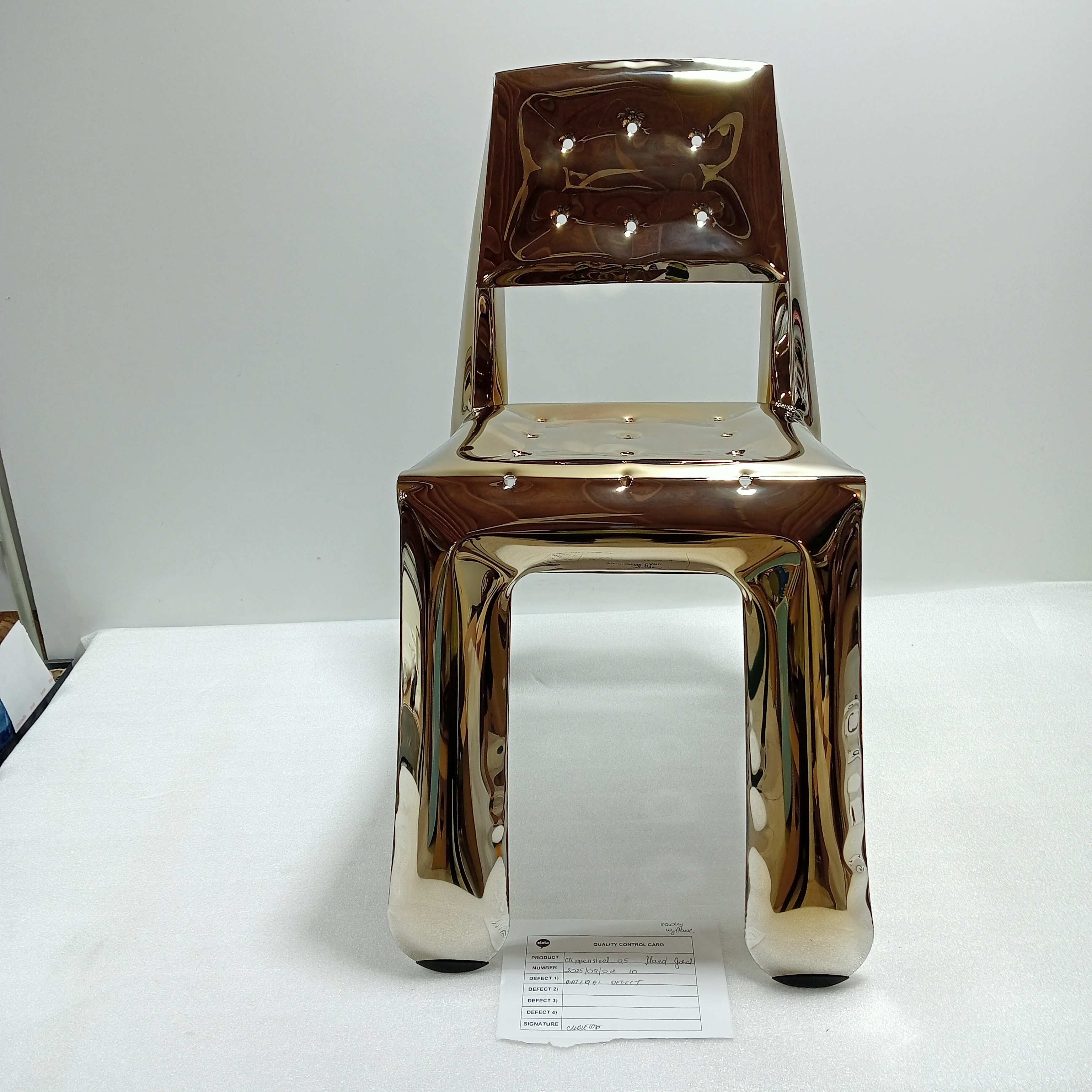 Chippensteel 1.0 Chair Stainless Steel Inox Gold Heat