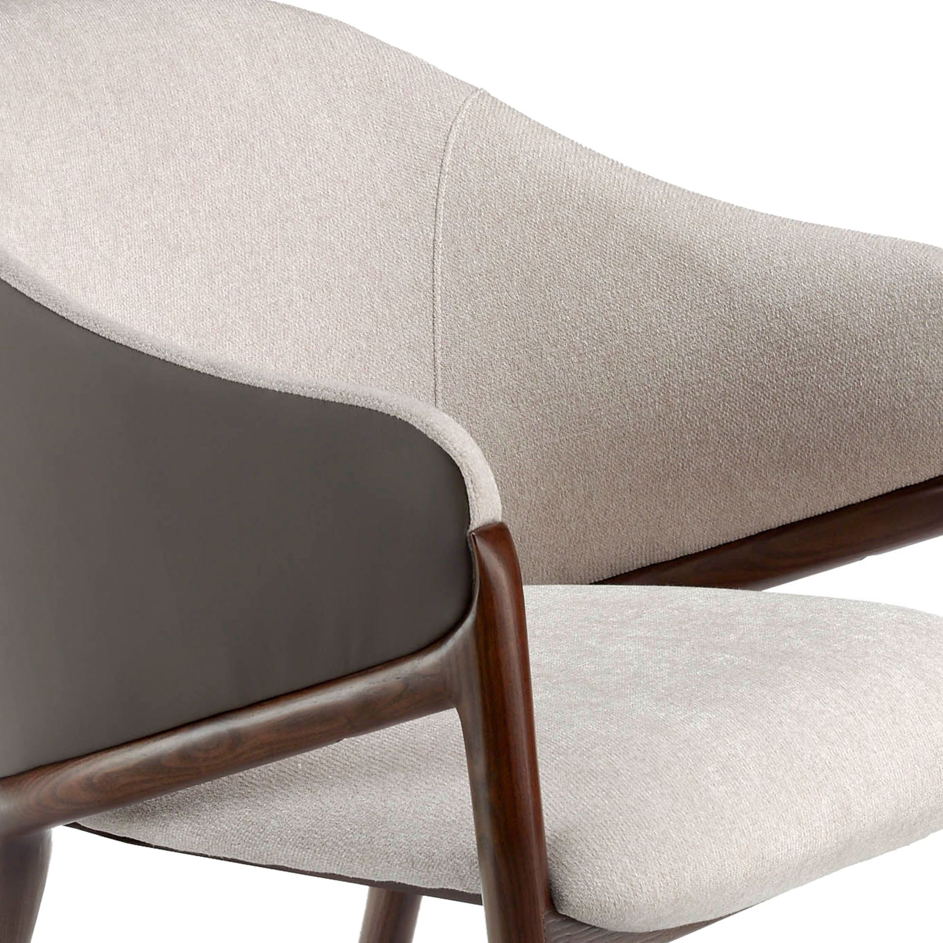 Armchair 4090 imitation leather Wood Beige