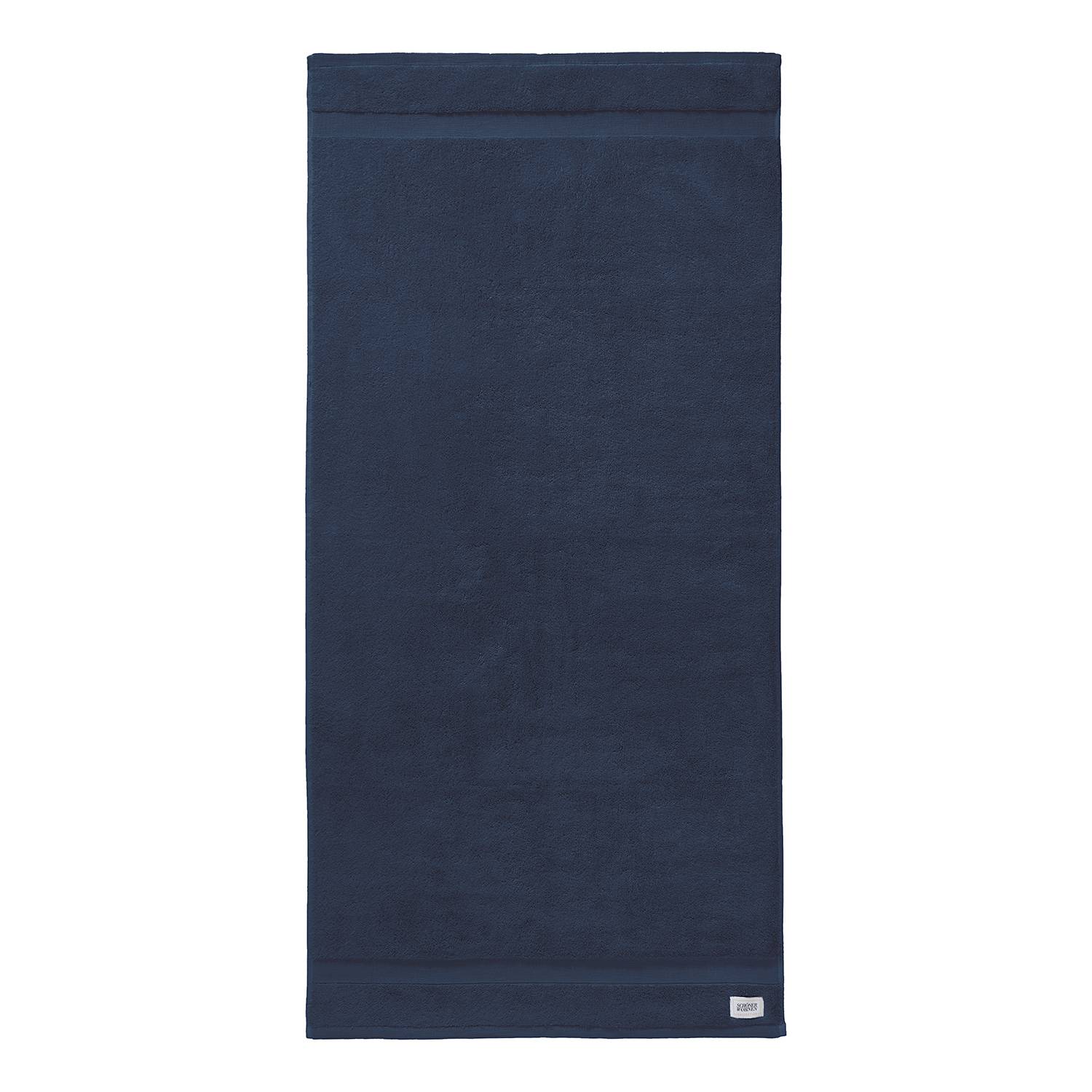 Cuddly Duschtuch Baumwolle Marineblau