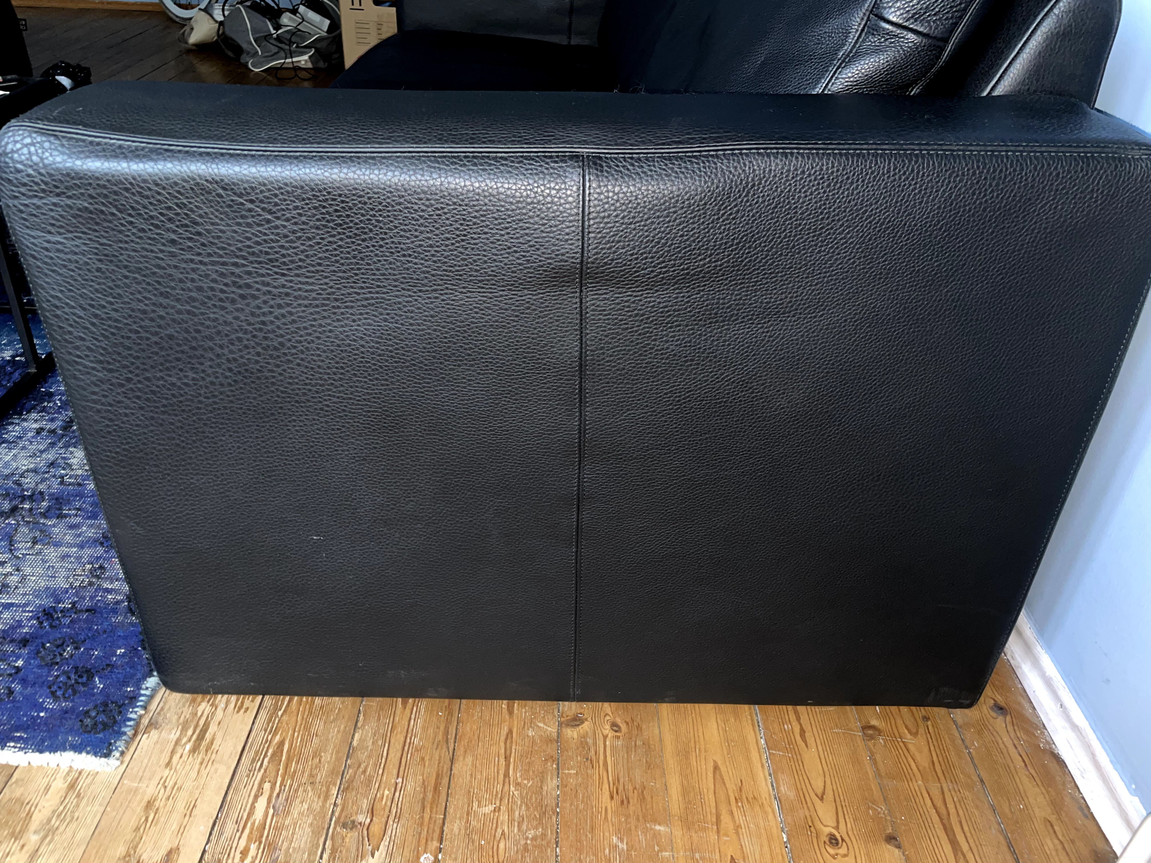 Conseta Sofa 2-seater Leather Black