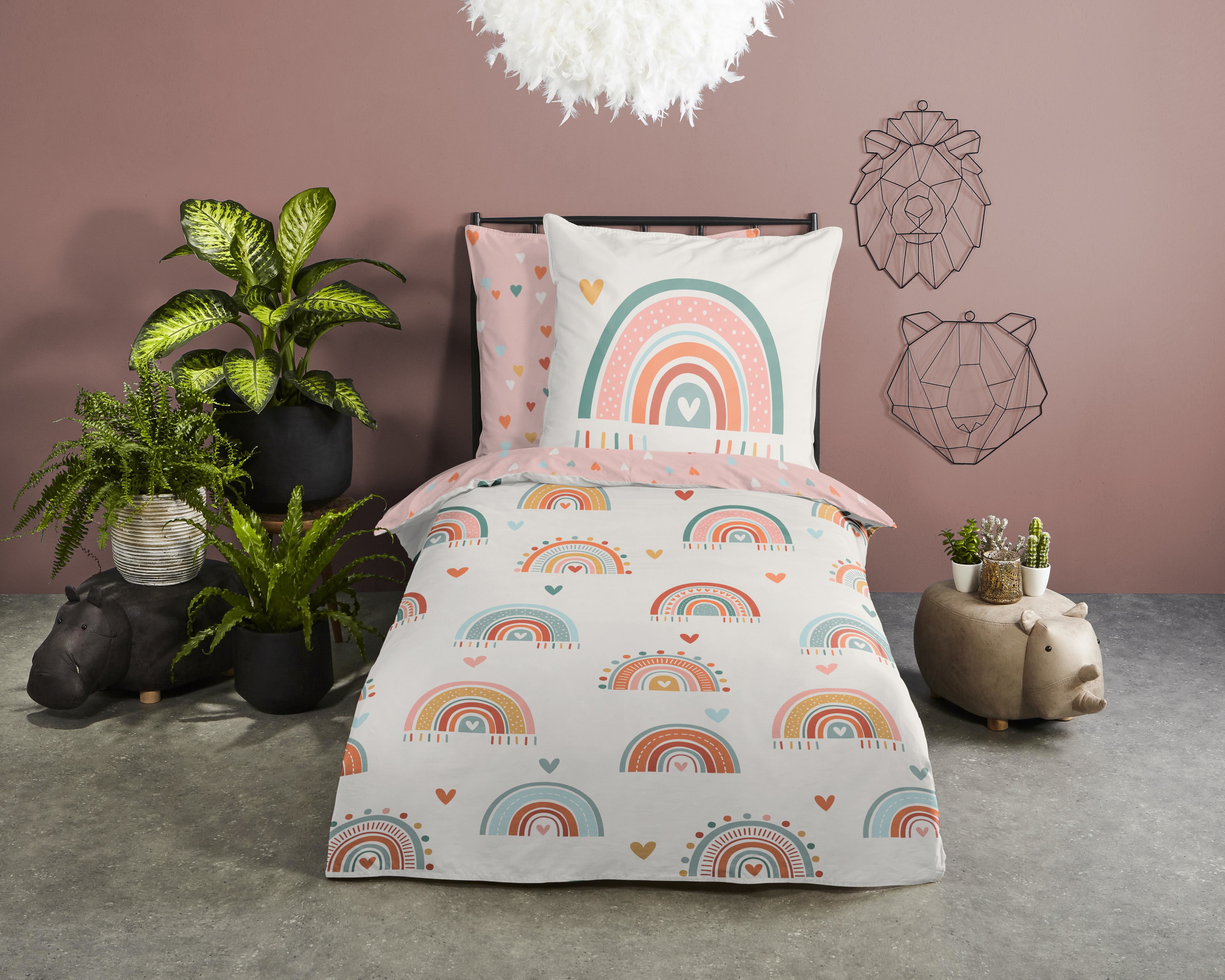 Renforcé bed linen Multicoloured 100x135cm Pillowcase 60x40cm