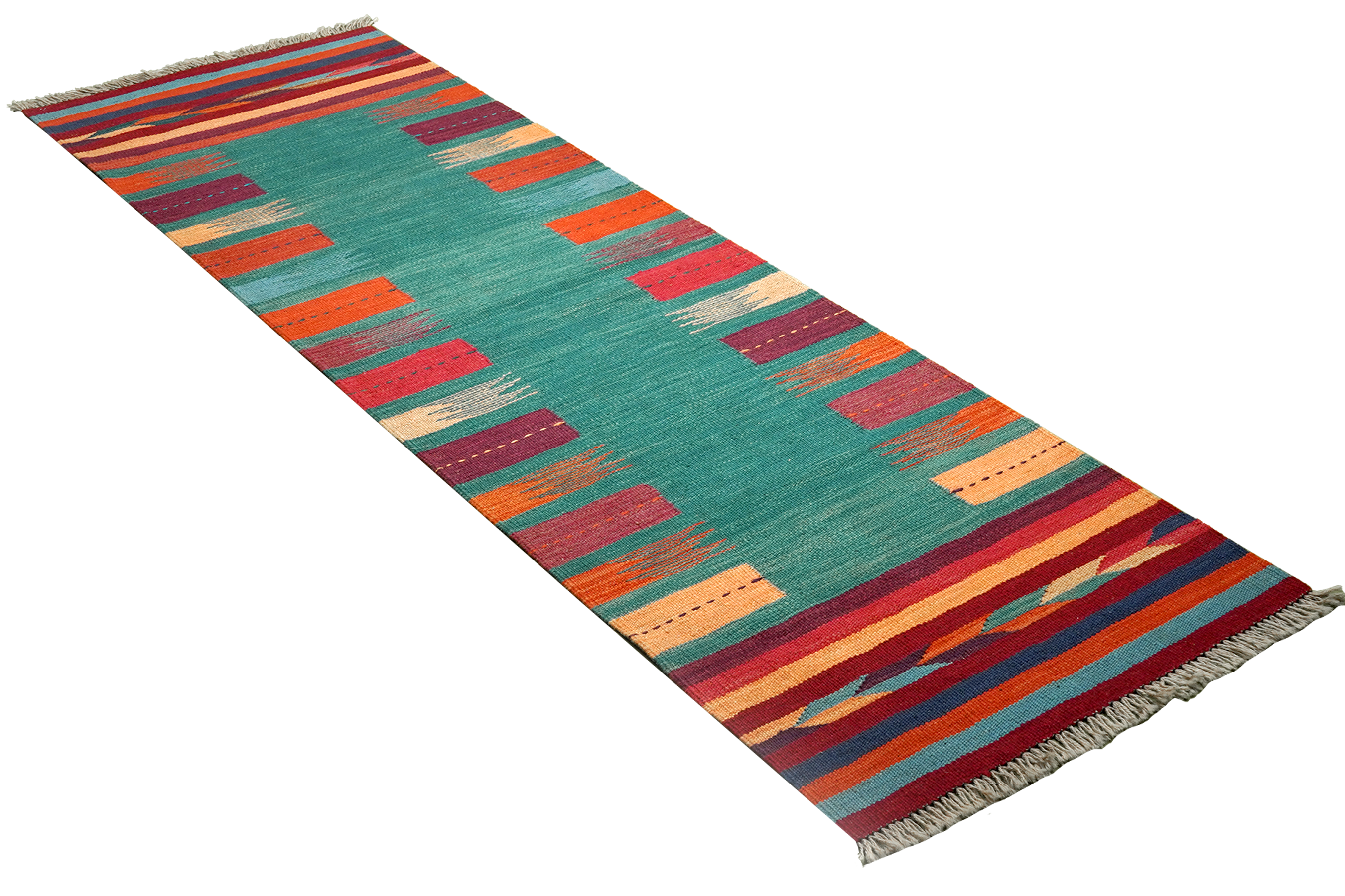 Kilim Gashgai Teppich Mehrfarbig
