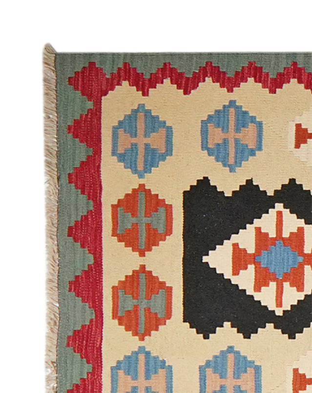 Kilim Gashgai Teppich Mehrfarbig