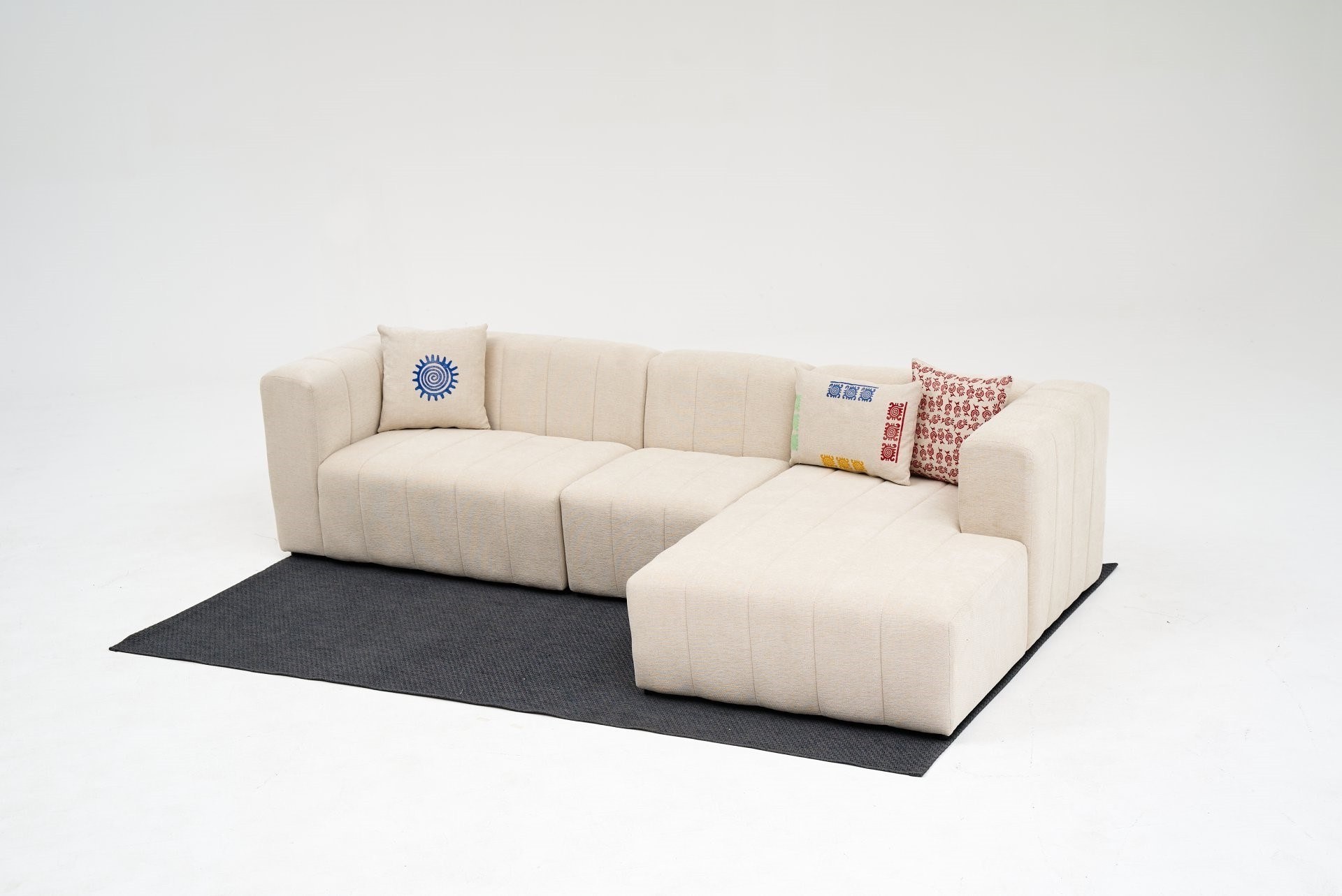 Beyza Sofa Récamiere Rechts Creme