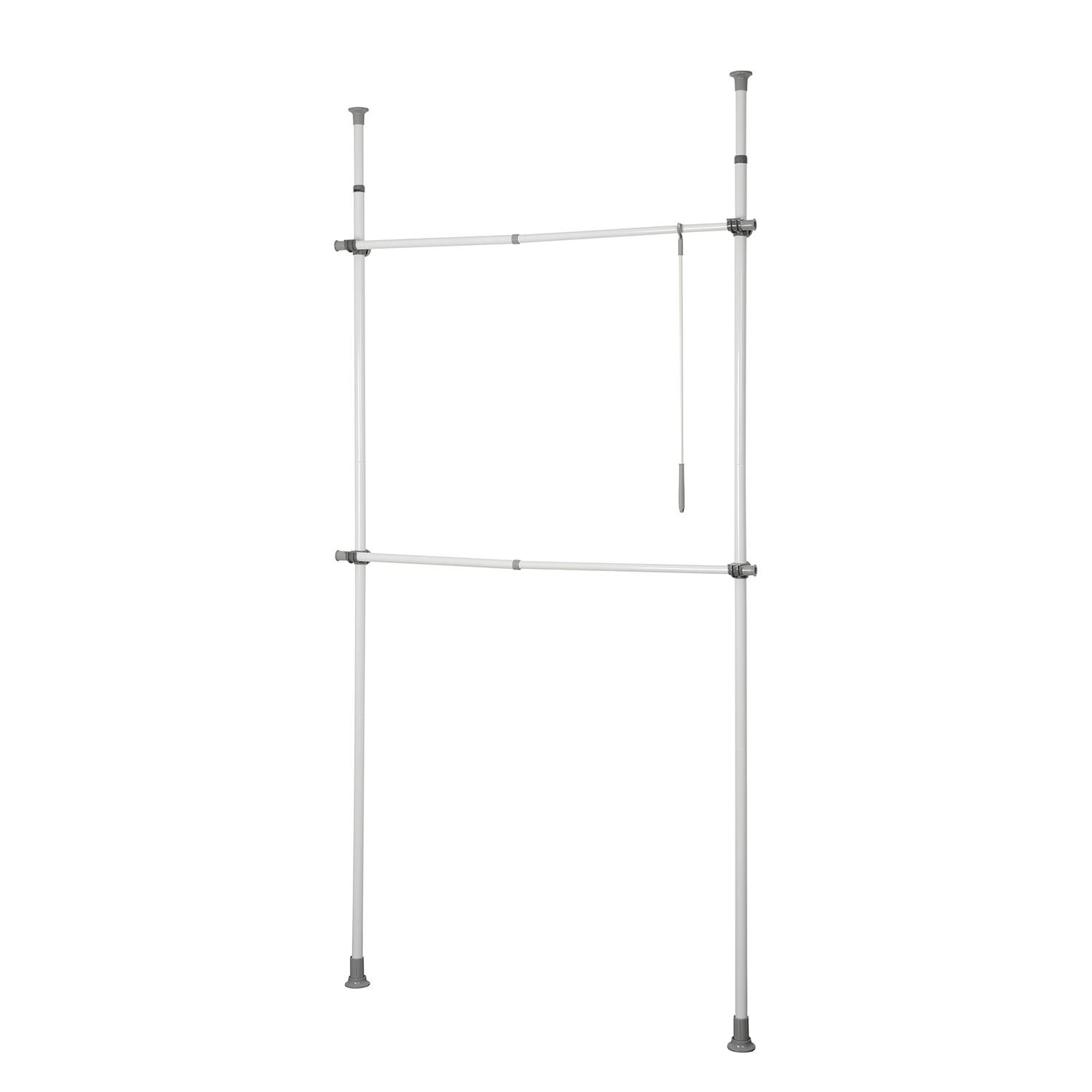 Hercules Telescopic Shelf Basic Steel White