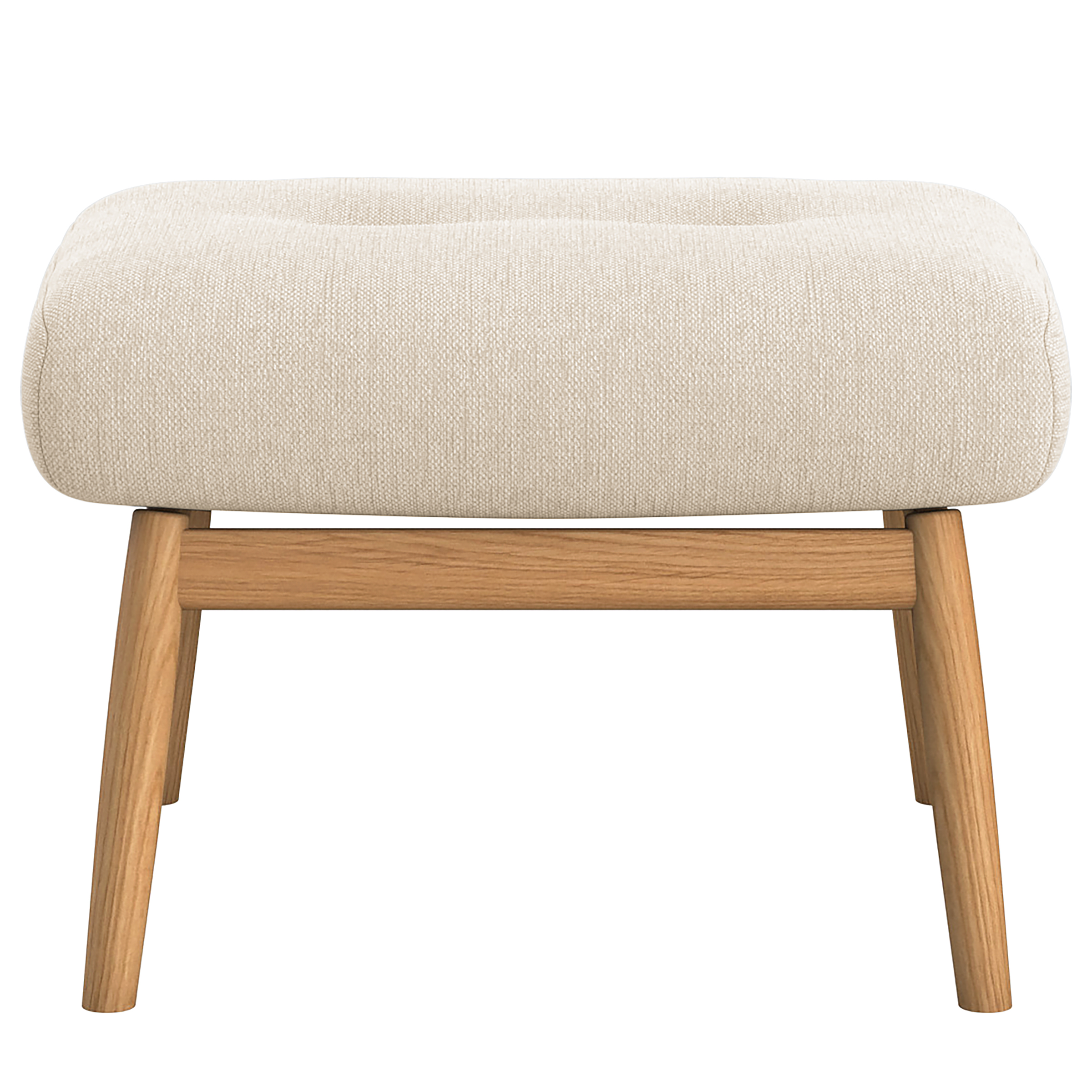 FEELIX Hocker Eiche Webstoff Beige