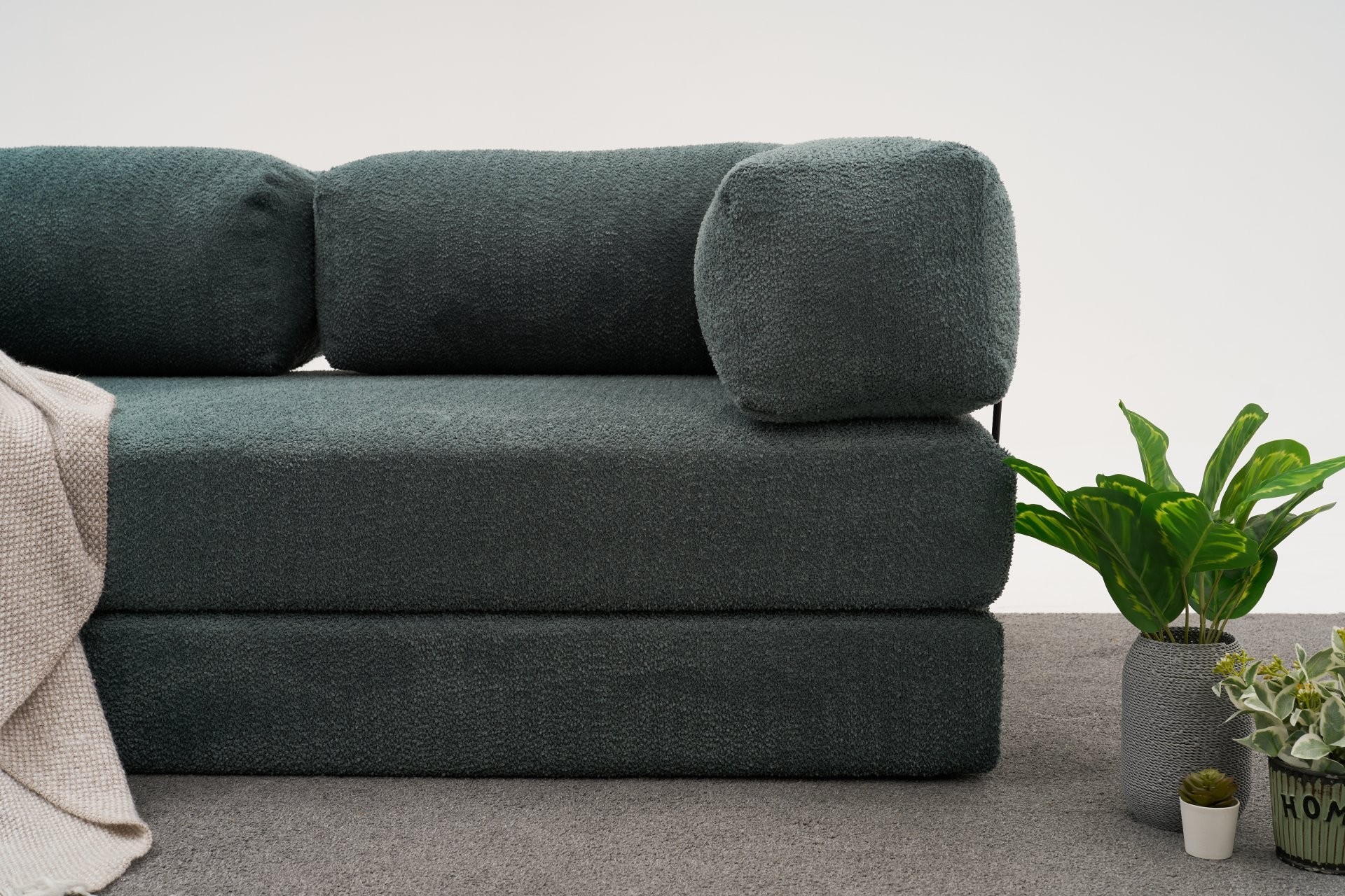 Comfort Schlafsofa 2-Sitzer Petrol