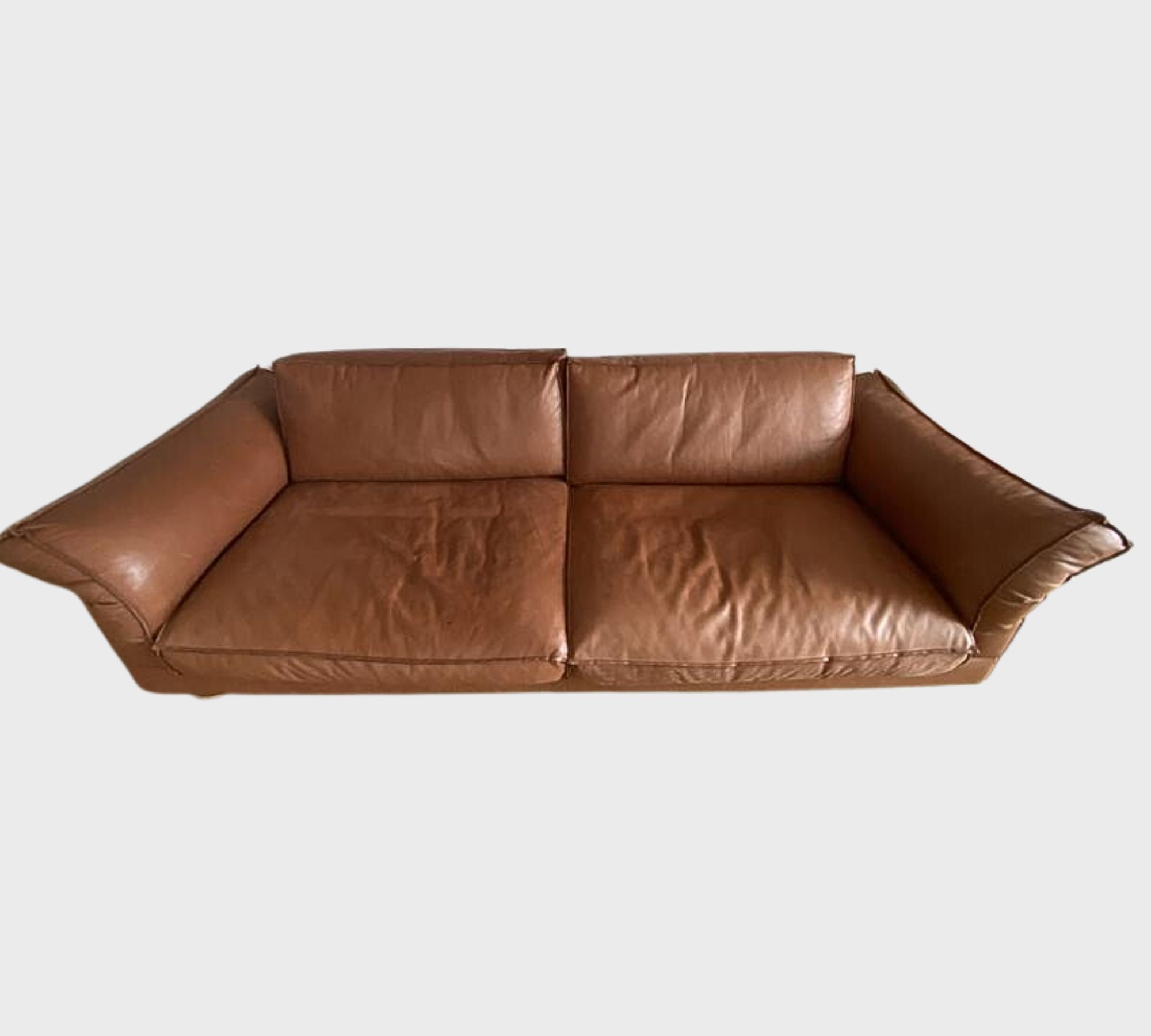 Violetta Sofa 3-Sitzer Leder Braun
