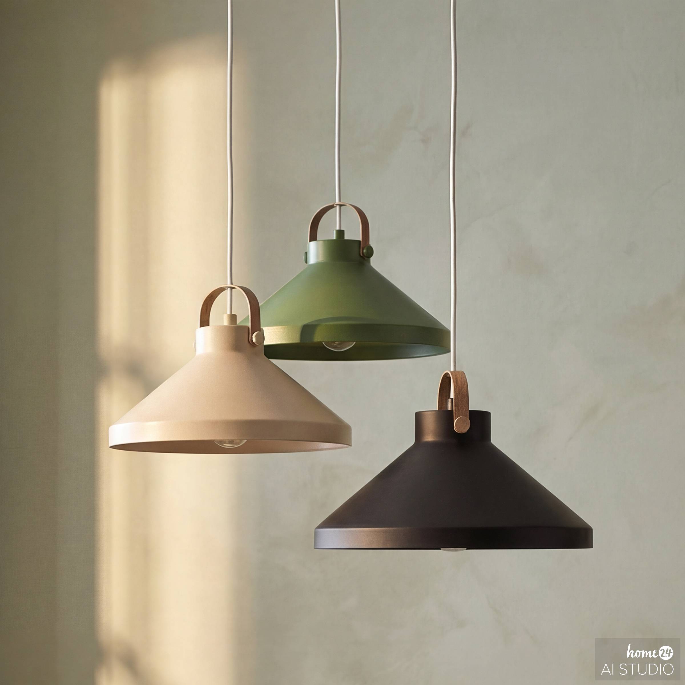 Pendant light Juval 3-light iron
