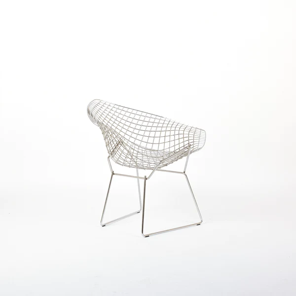 Bertoia Diamond Chair Stahl Silber