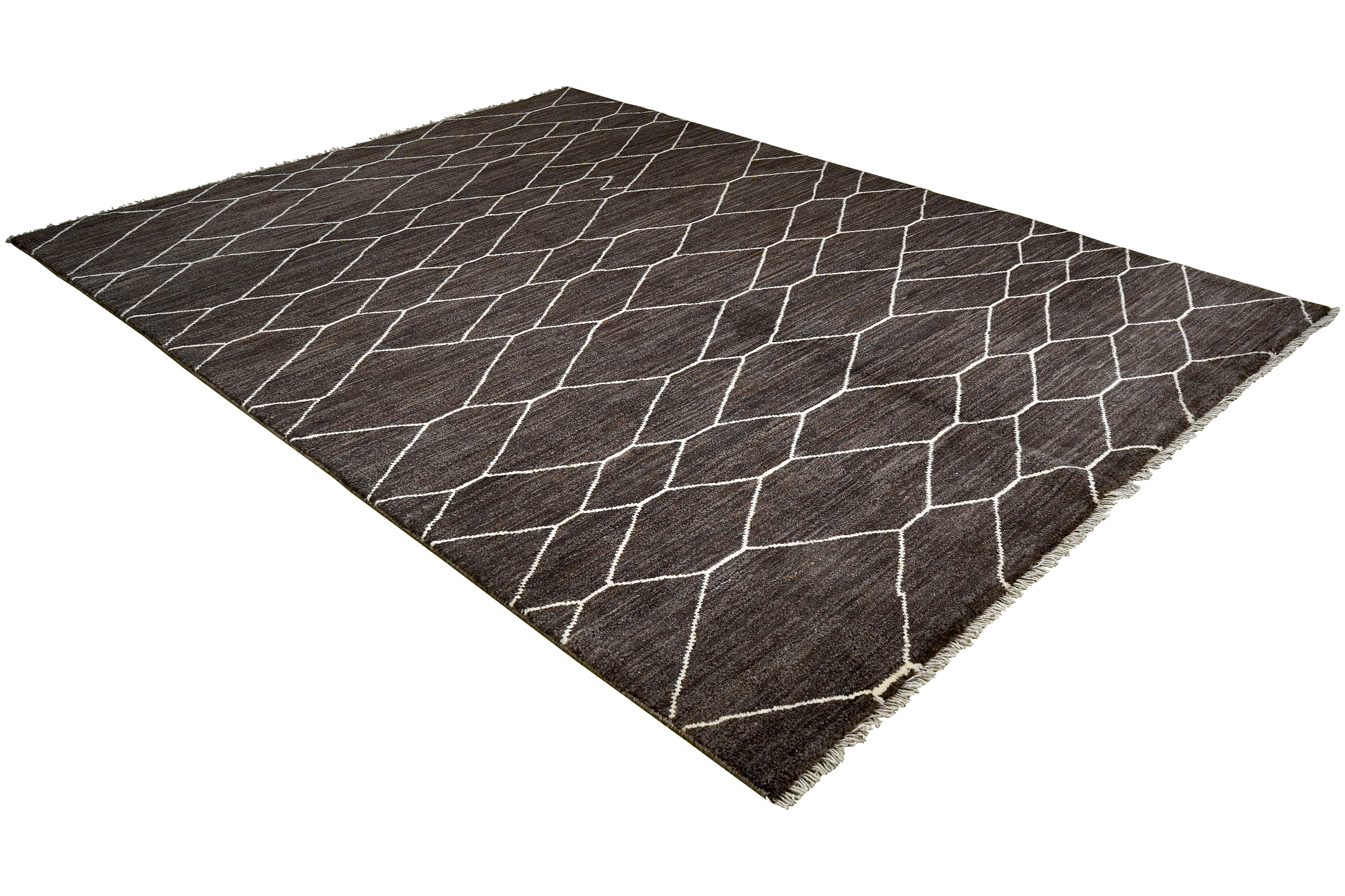 Gabbeh Basi Rug Wool Black