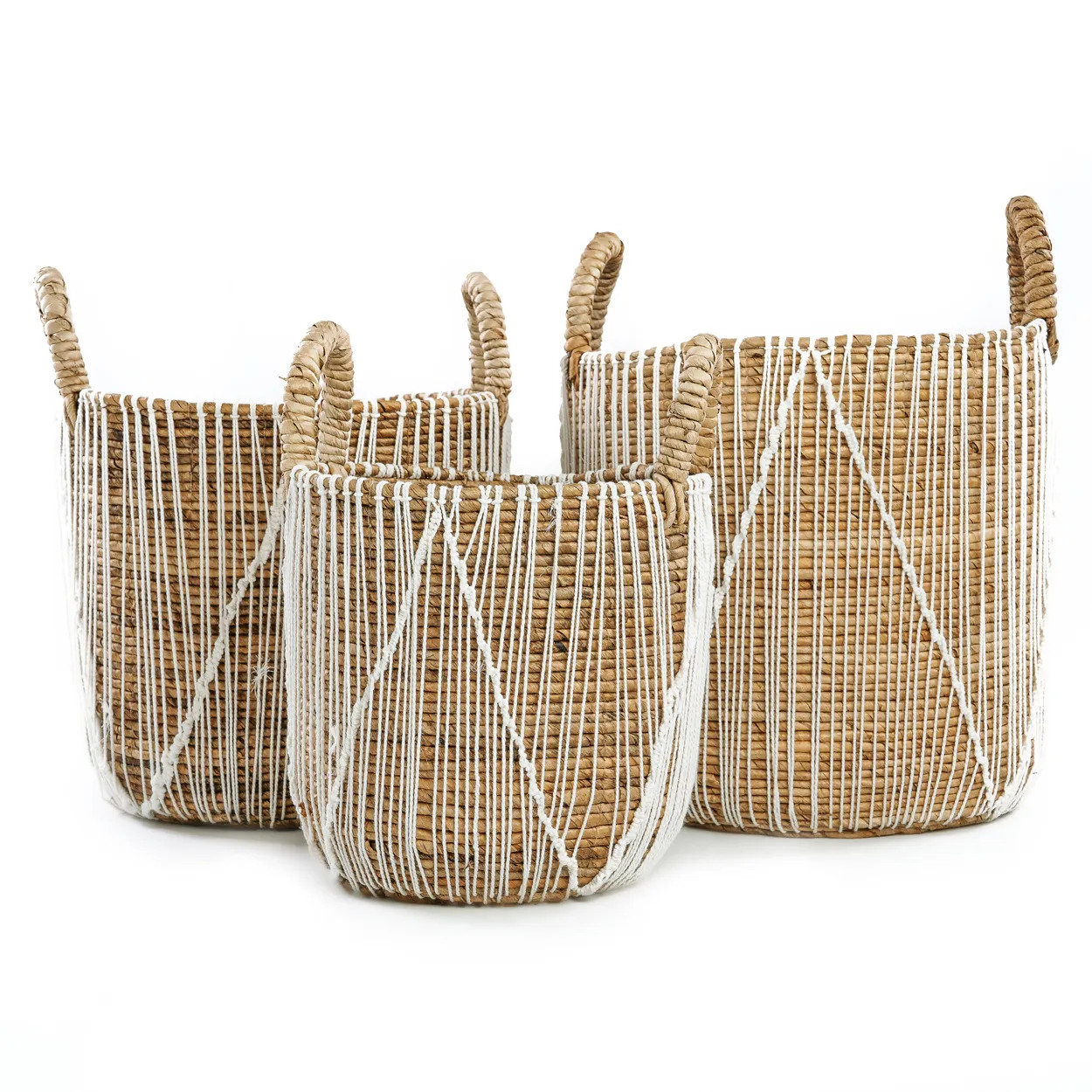 Straight Stitched Basket Macrame