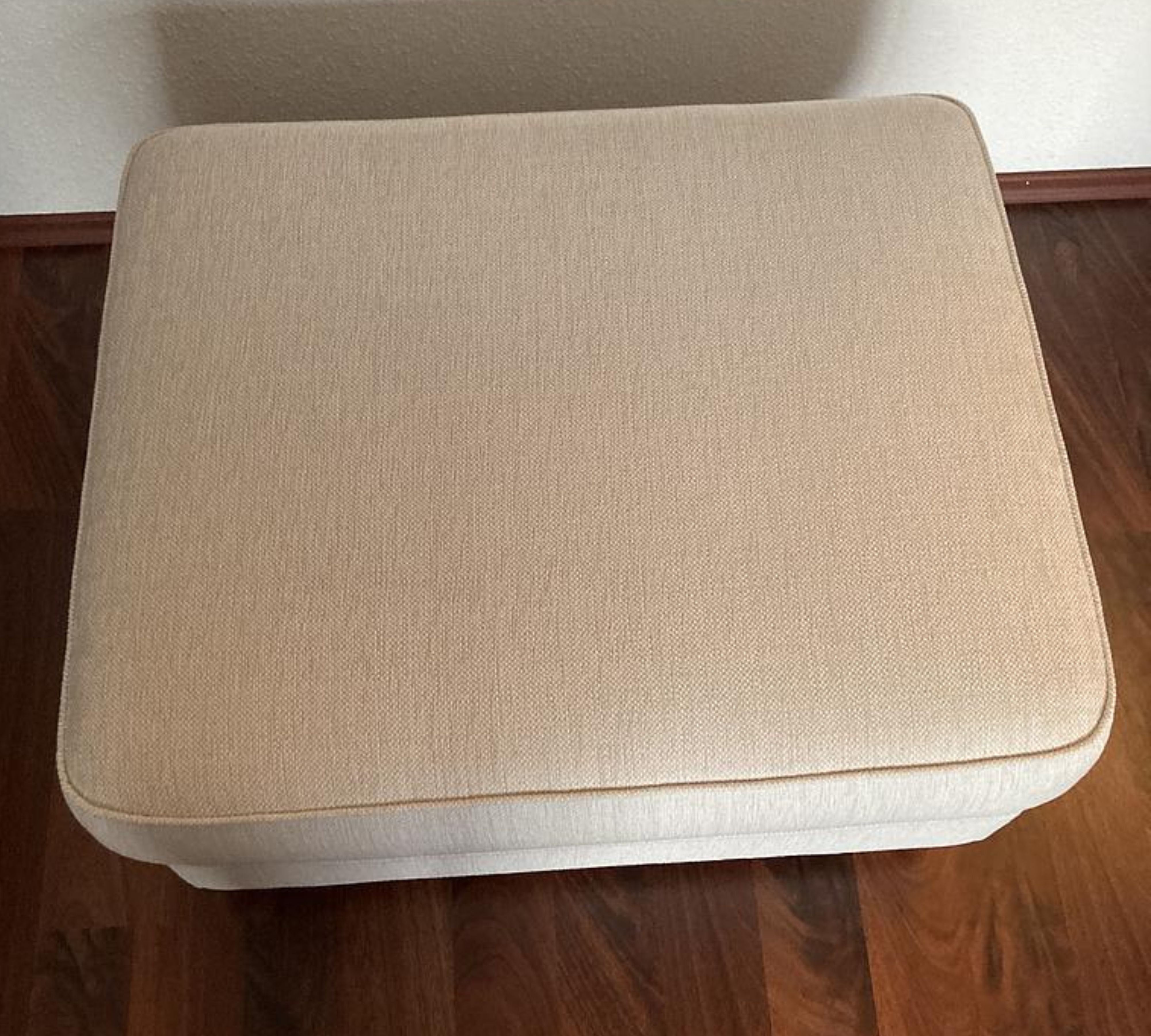 Franka Hocker Webstoff Eiche Creme Braun