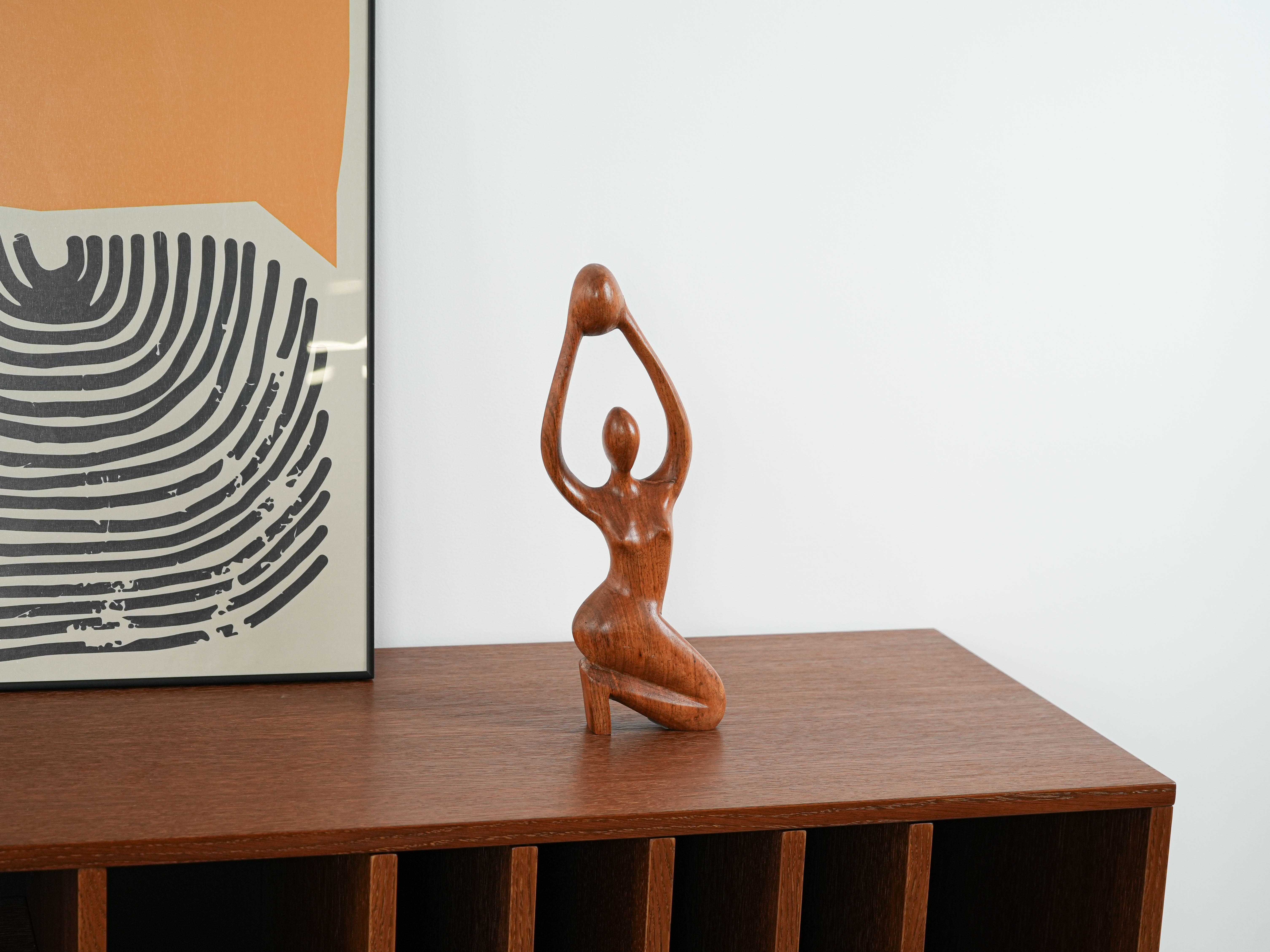 Sculpture Woman Teak 1970s