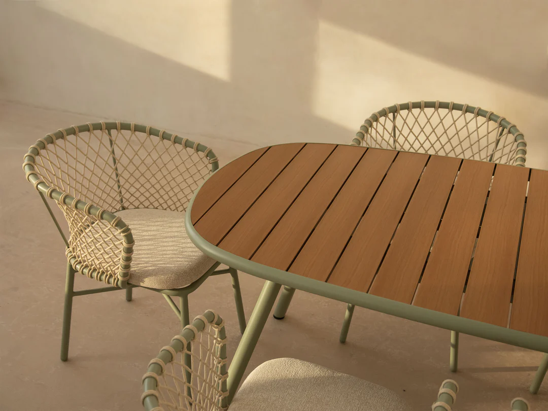 Canar Garden Chair Polyester Cream 60x57x75 cm