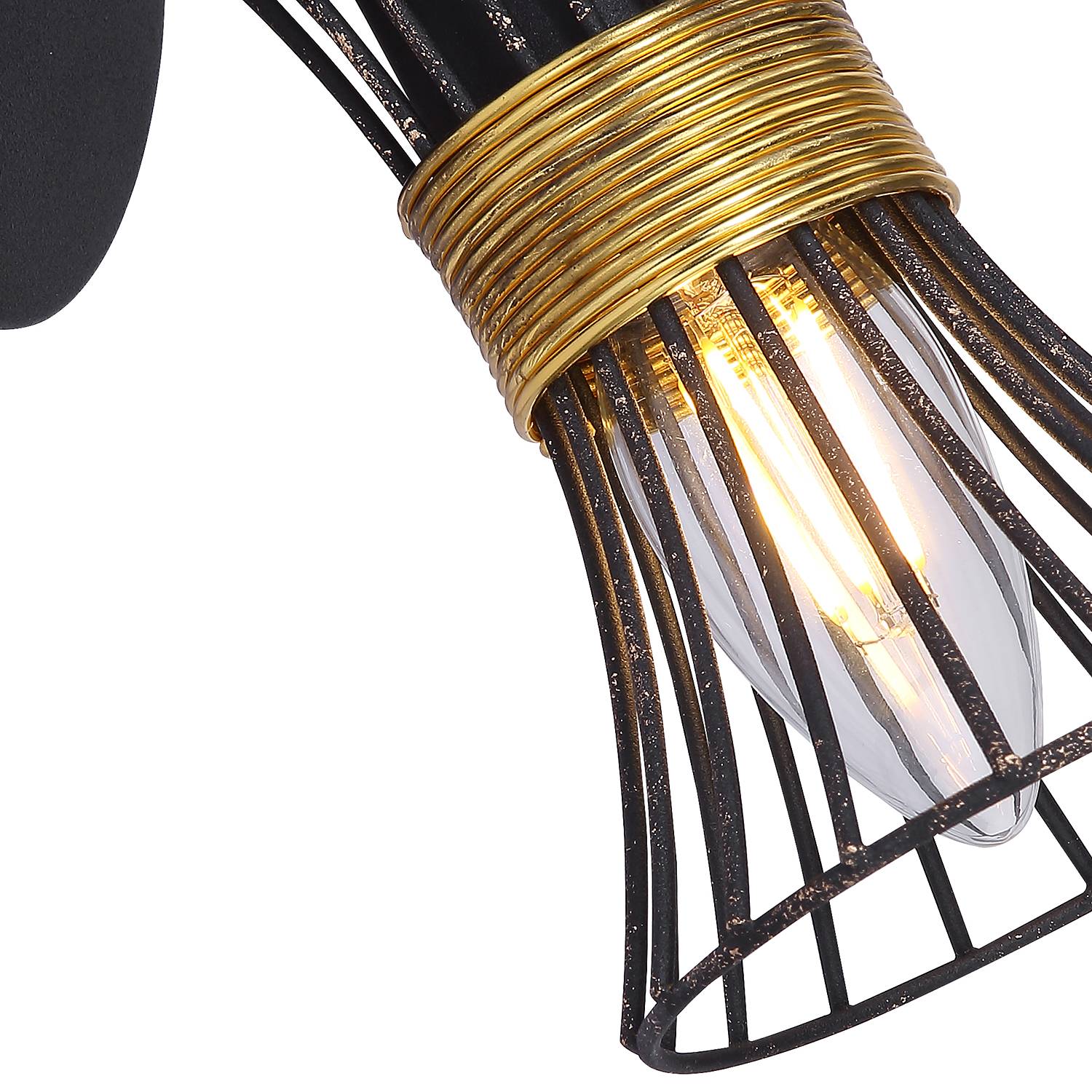 Wandleuchte Purra Eisen 1-flammig