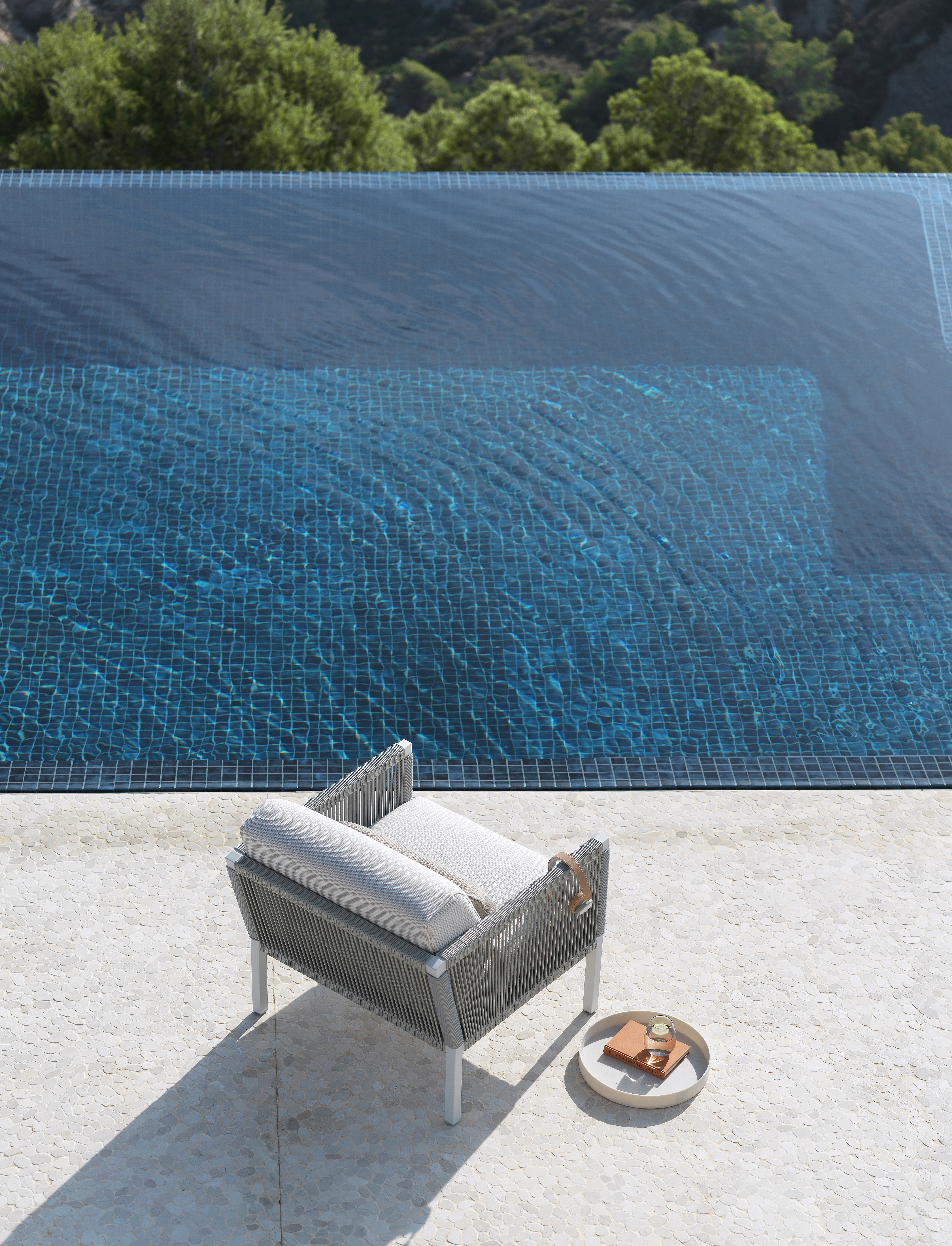 Club Garten Loungesessel Grau