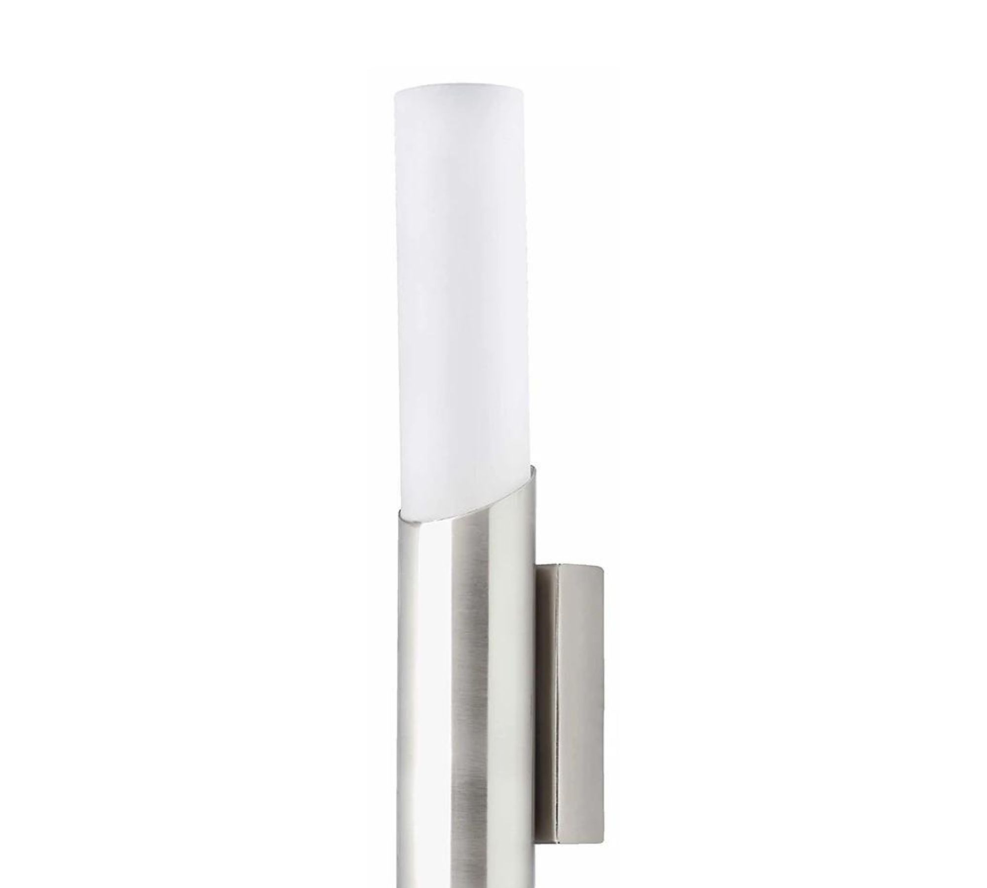 Wandlampe 2-flammig Milchglas Metall