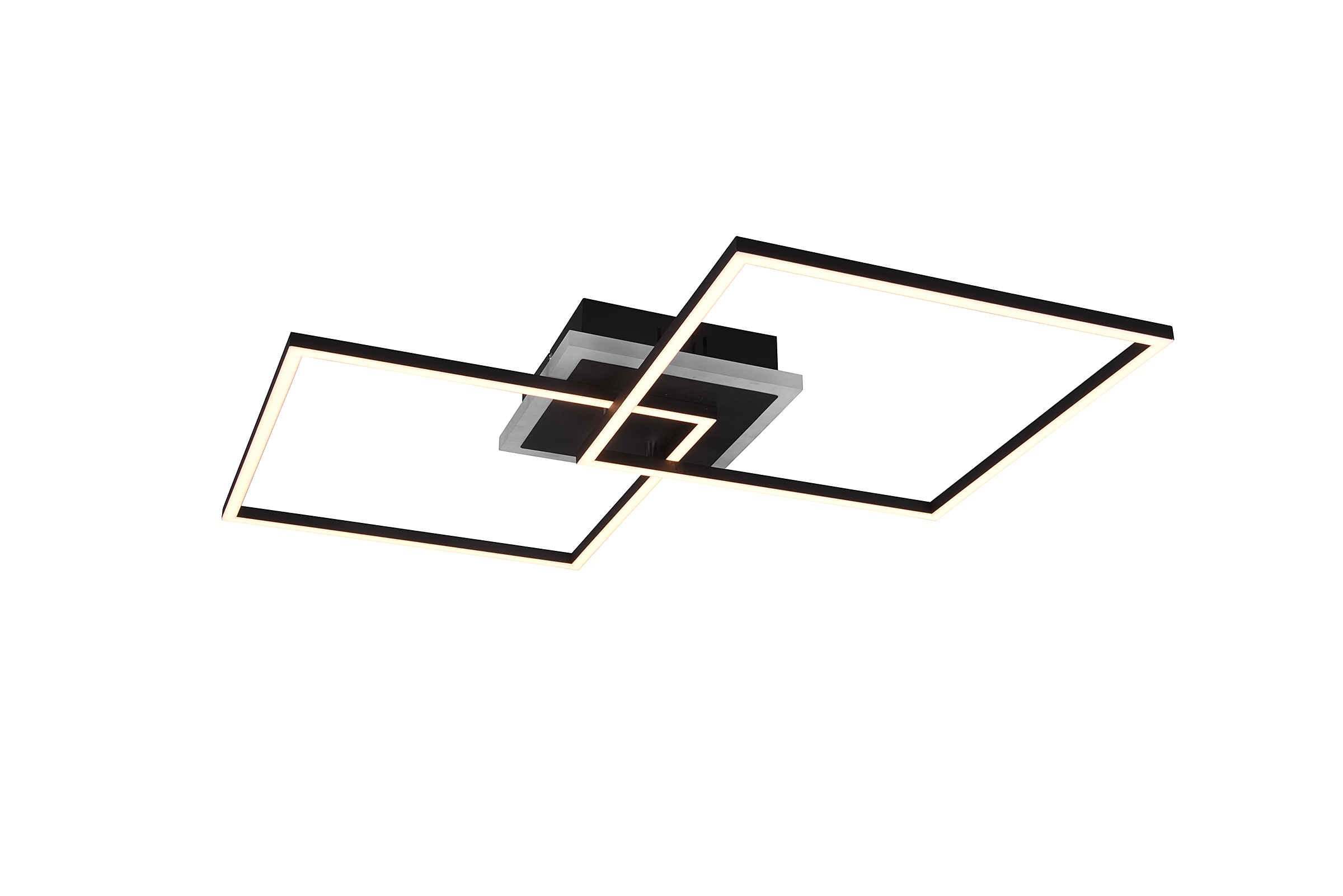 Arribo LED-Deckenleuchte Eisen Schwarz 1-flammig