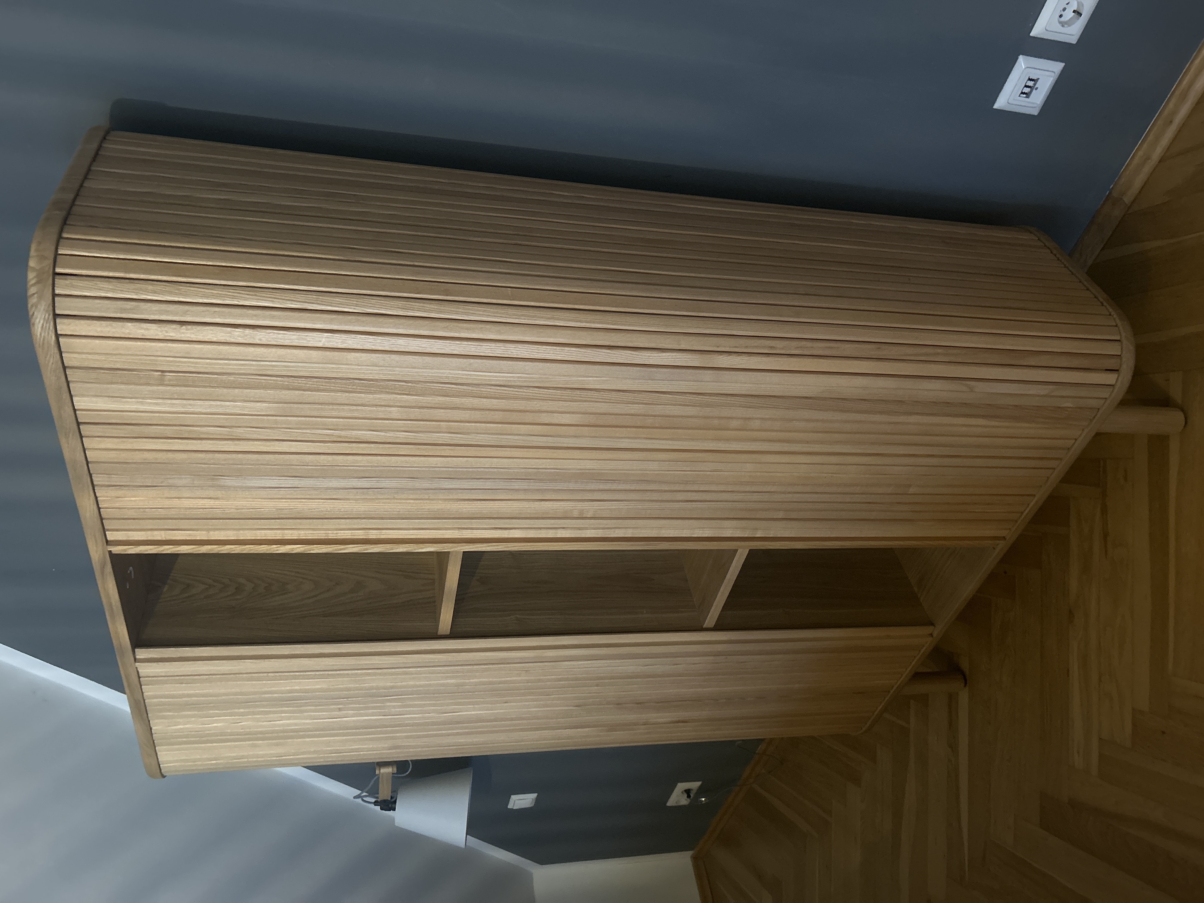 Mailen Highboard Holz Hellbraun