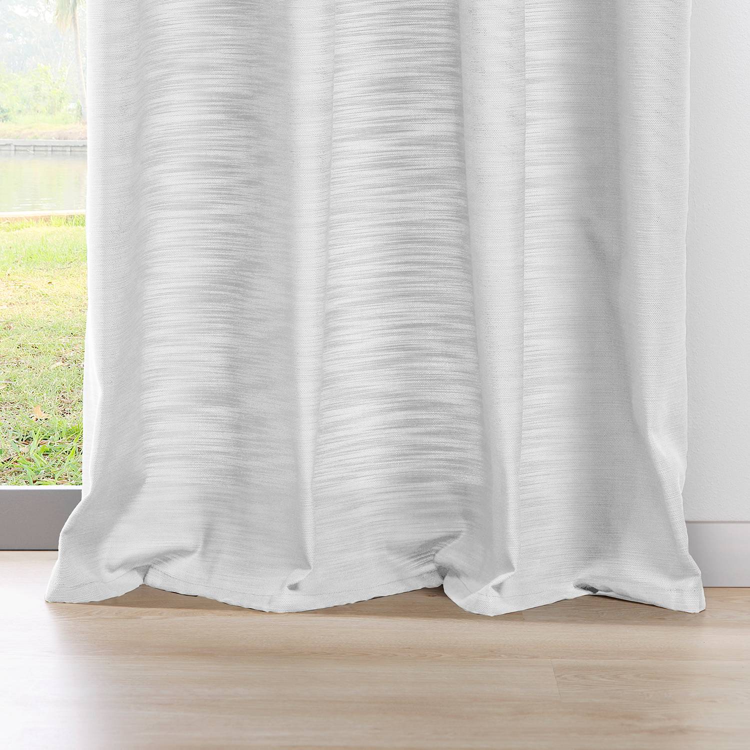 Ösenschal Balance Polyester Weiß 135 x 245 cm