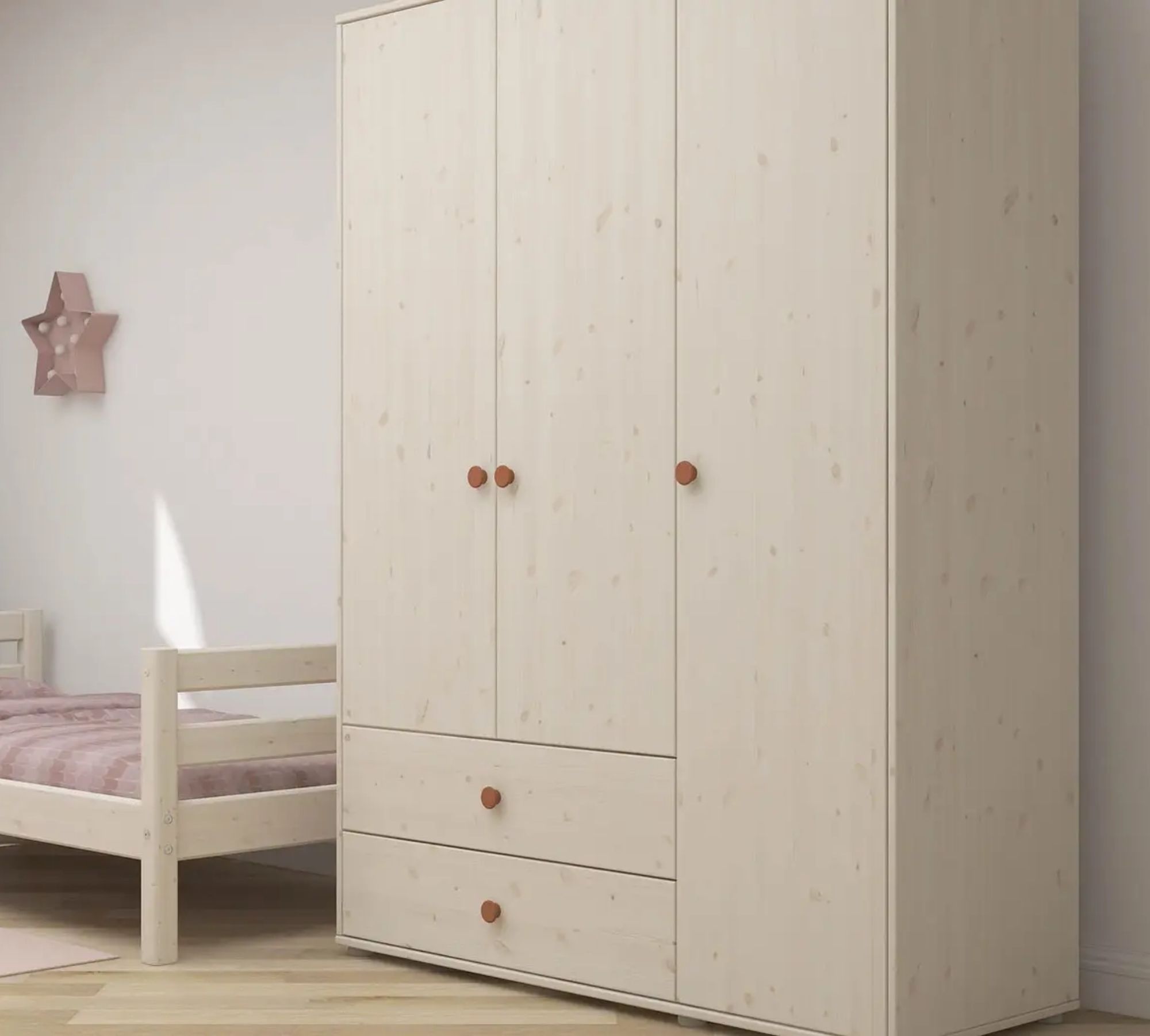 Kleiderschrank Extra Hoch Holz Weiß