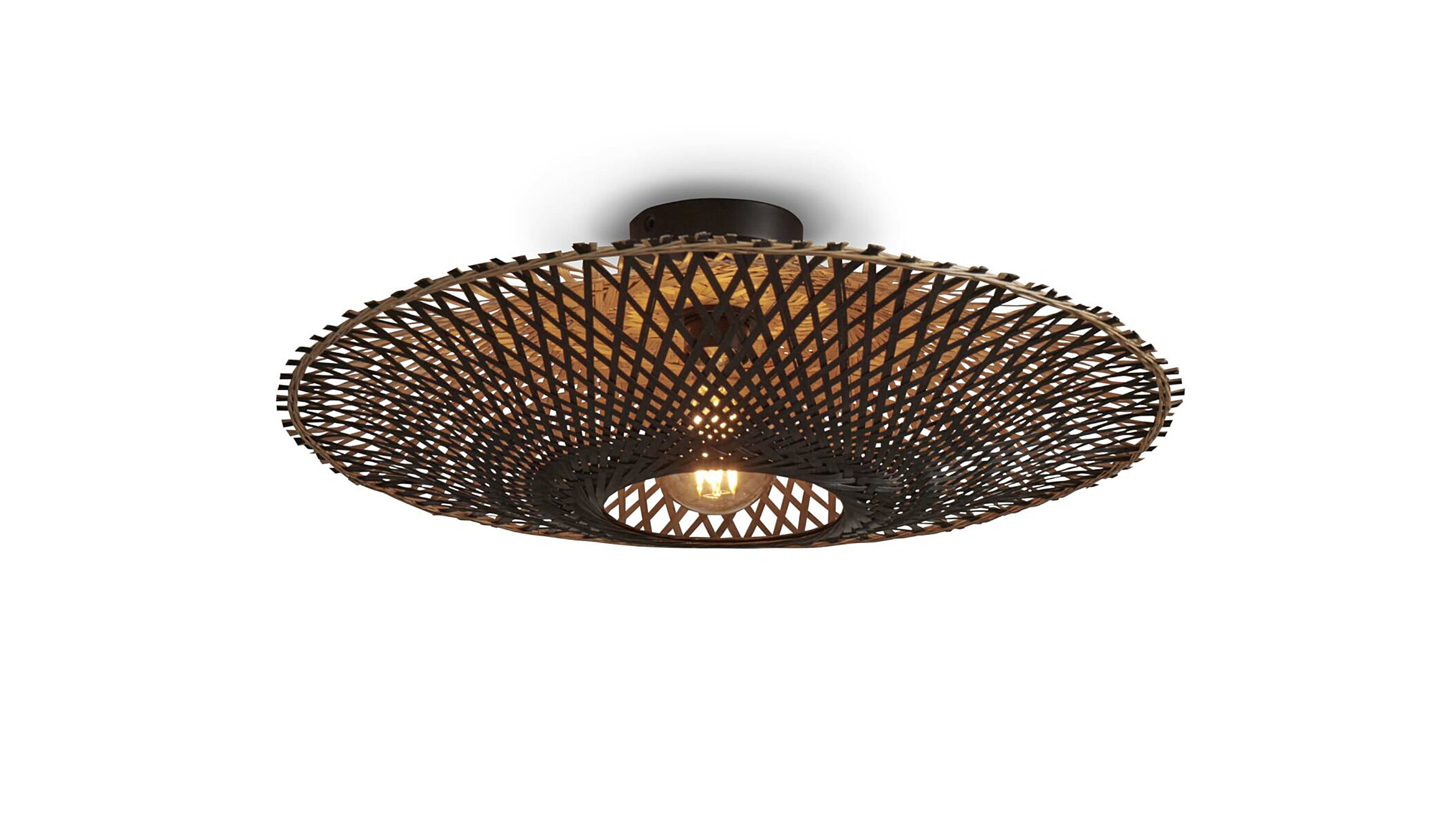  Kalimantan Typ A Deckenleuchte Eisen Schwarz