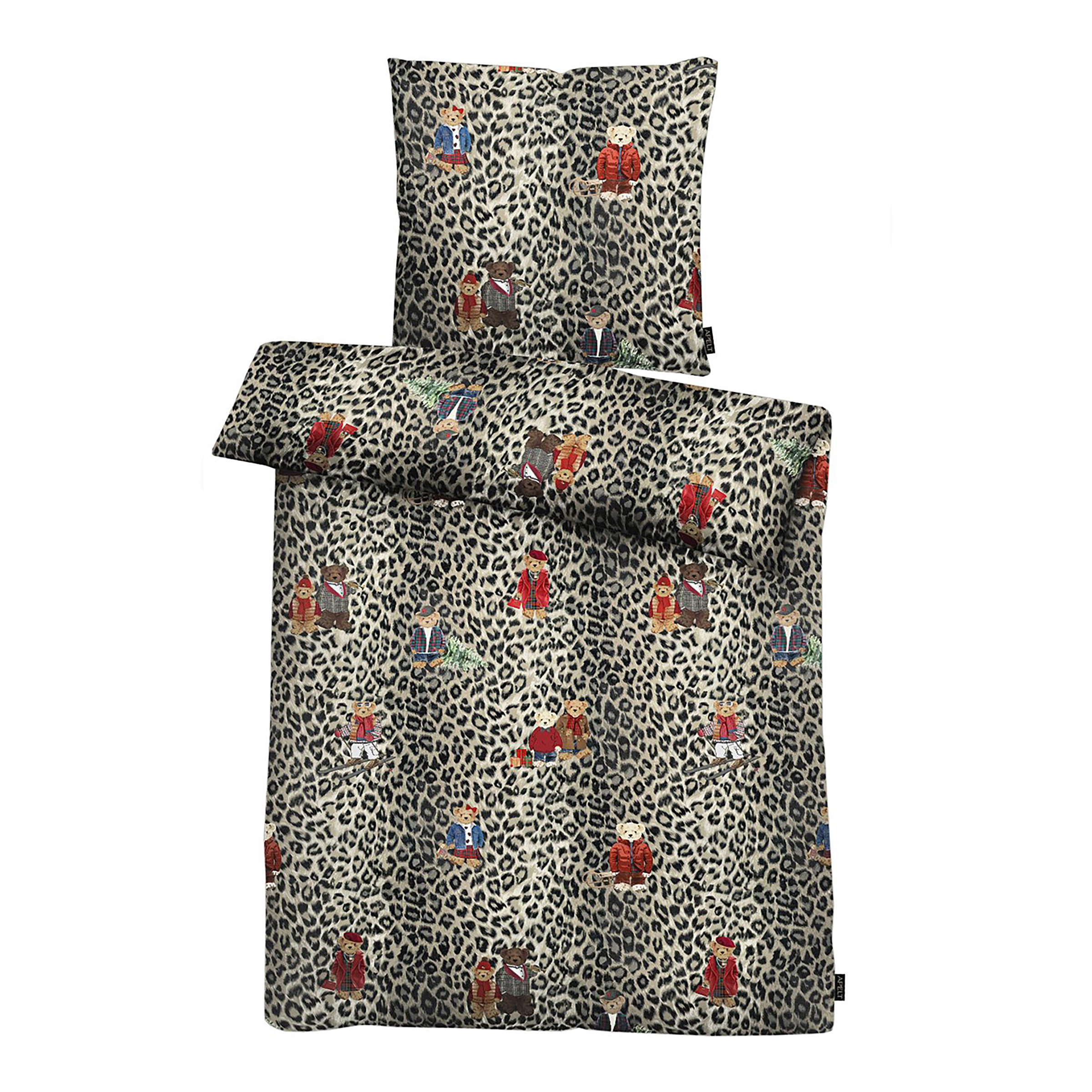 Henry Flanell-Bettwäsche Baumwolle Braun