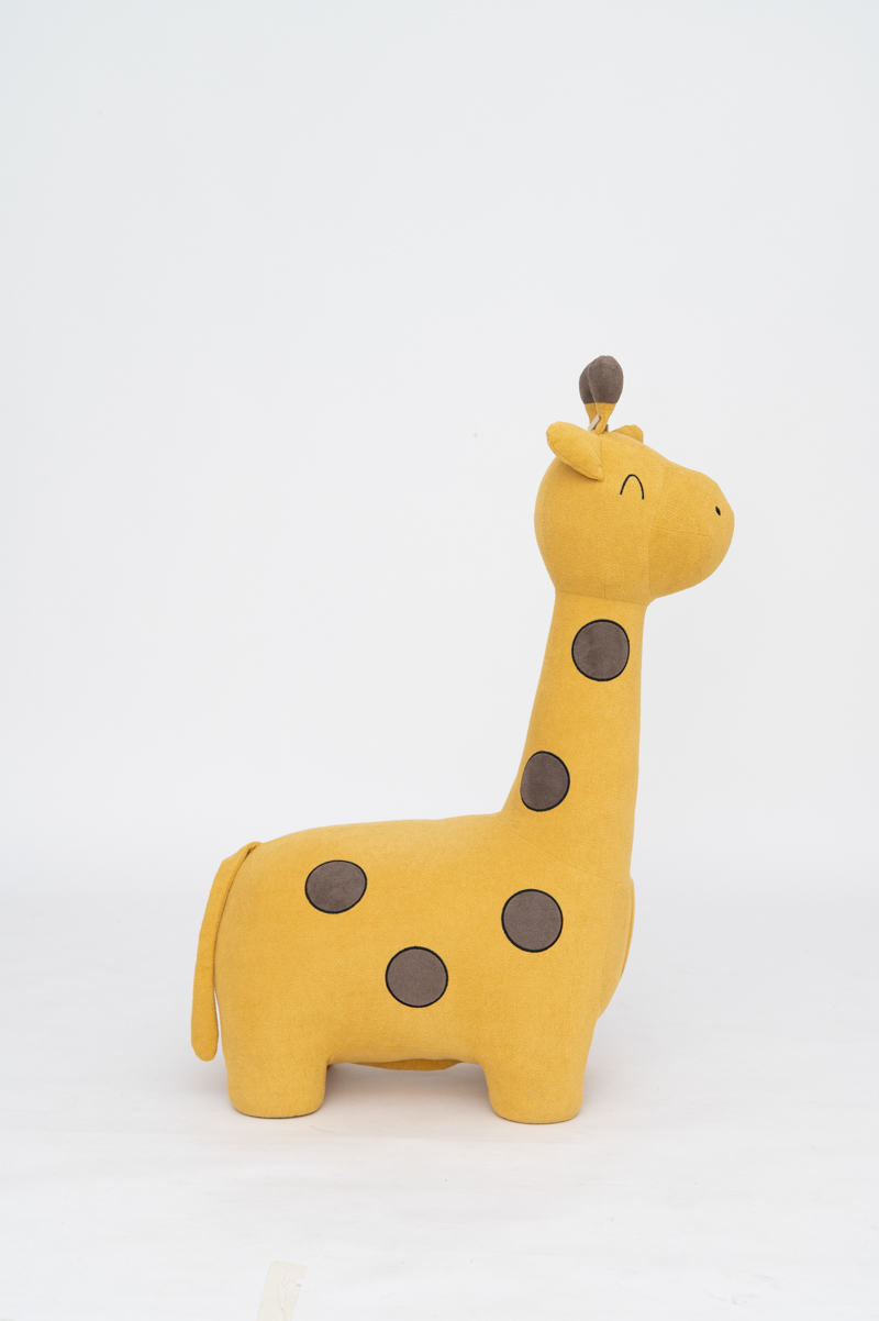 Giraffe Stofftier Baumwolle Gelb Braun