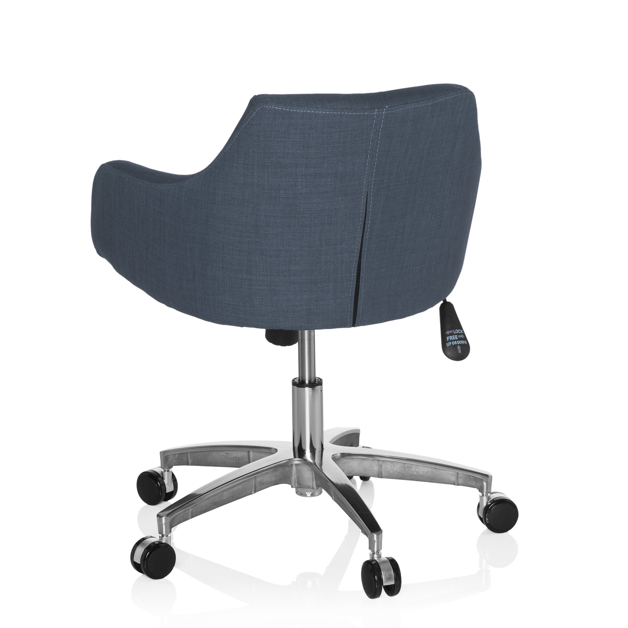 SOLAO Office Chair Swivel with Casters Fabric Grey