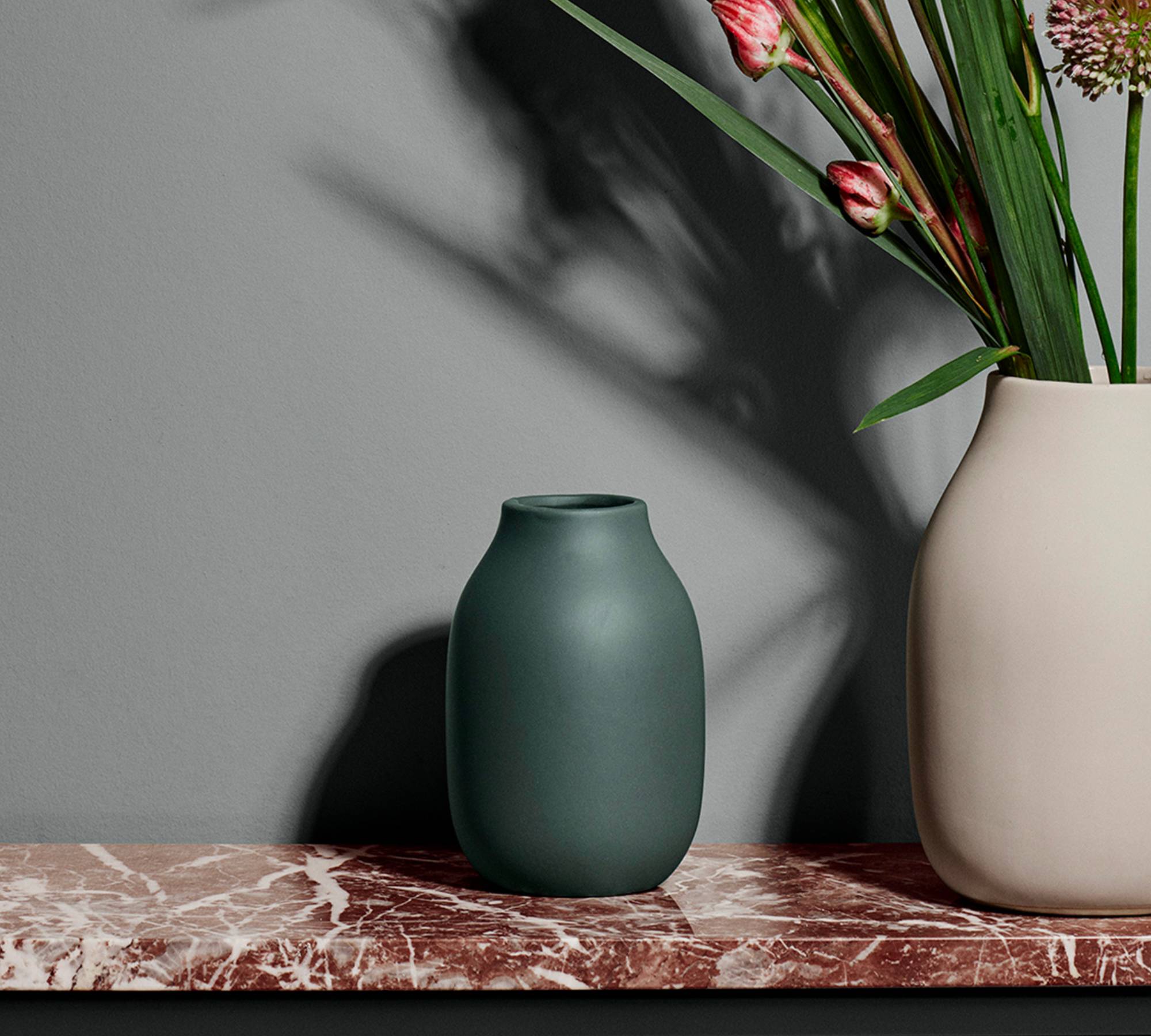 Colora Vase L Porzellan Agave Green