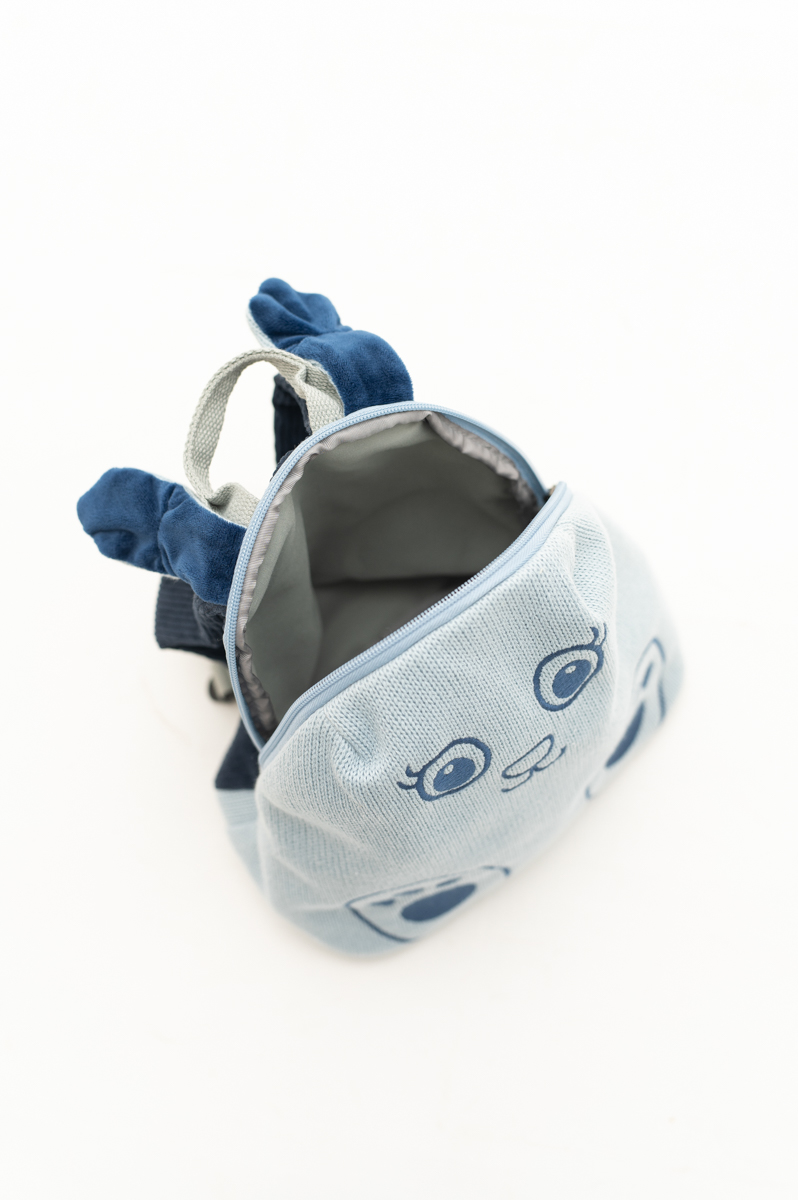 Hase Rucksack Baumwolle Blau